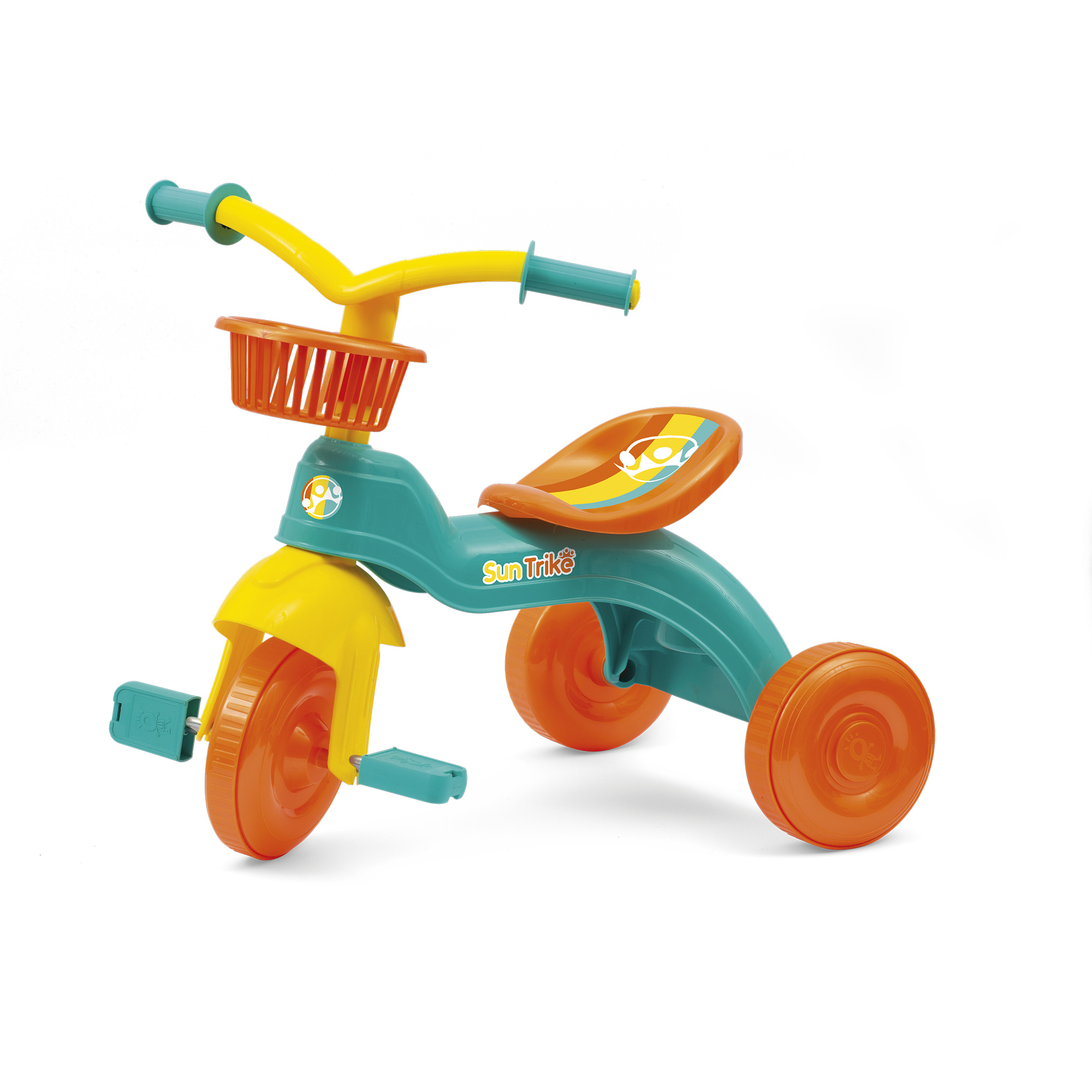 Fun trike - il tuo primo triciclo: pratico, leggero e colorato - con seggiolino regolabile e cesti portaoggetti - SUN&SPORT