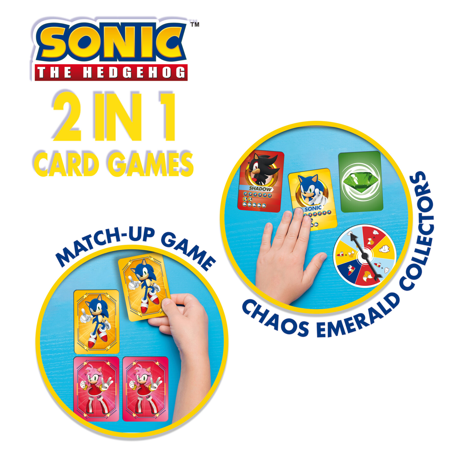 Sonic 2 in 1 card games in a backpack - LISCIANI, Sonic