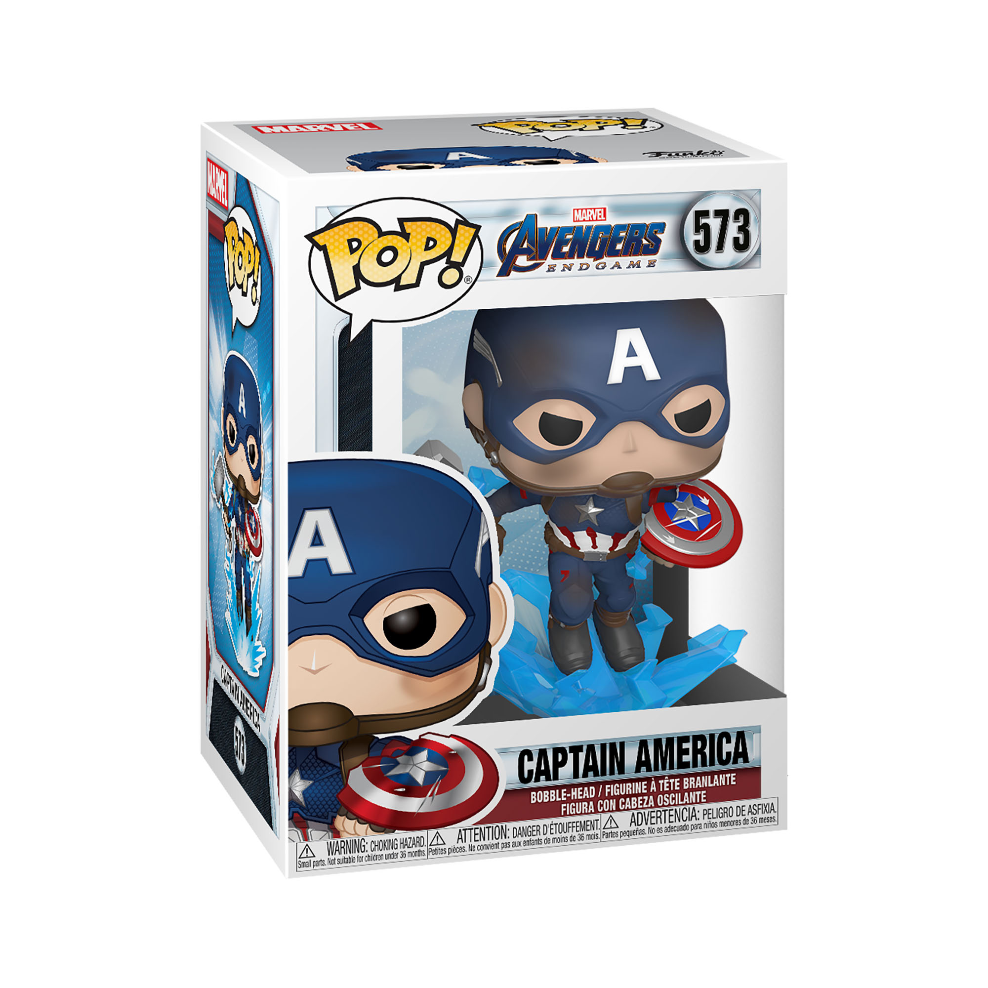 Funko pop marvel: endgame- captain america con scudo rotto - Avengers