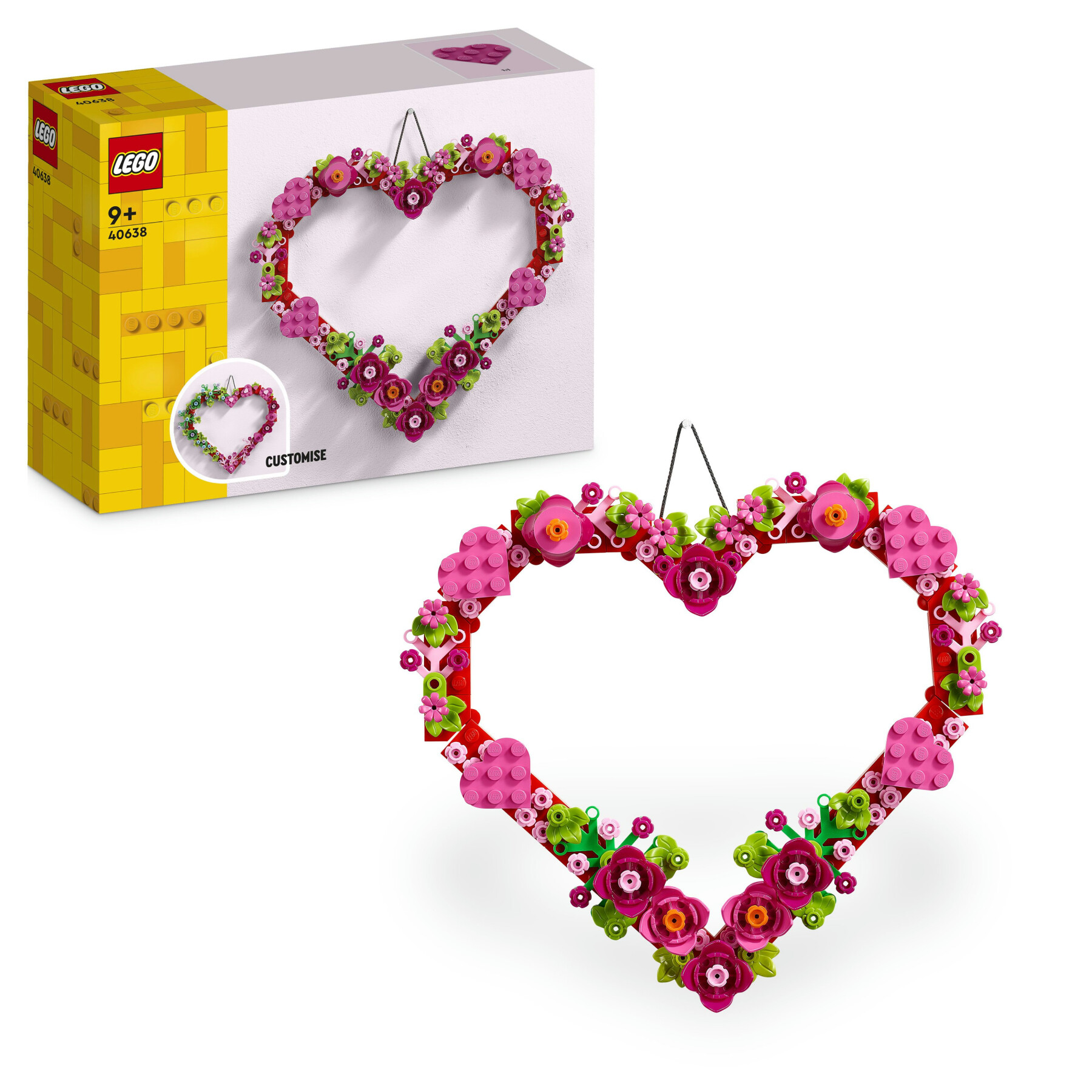 Lego creator 40638 cuore ornamento, gioco da costruire per bambini 9+, decorazione per casa, idea regalo per festa della mamma - LEGO CREATOR