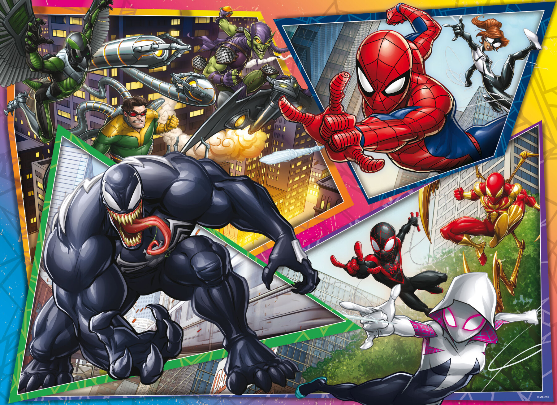 Marvel puzzle df maxi floor 150 spider-man                                                                                                                                                                                                                             - - LISCIANI, Avengers, Spiderman