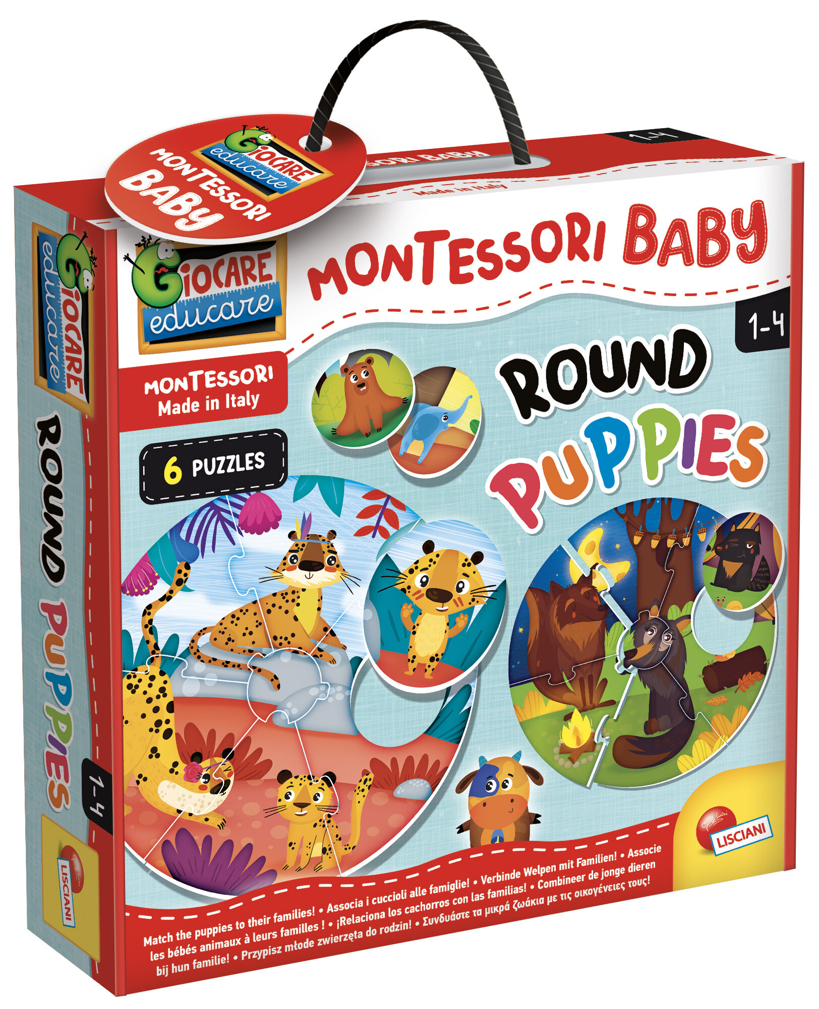 Montessori baby round puppies - LISCIANI