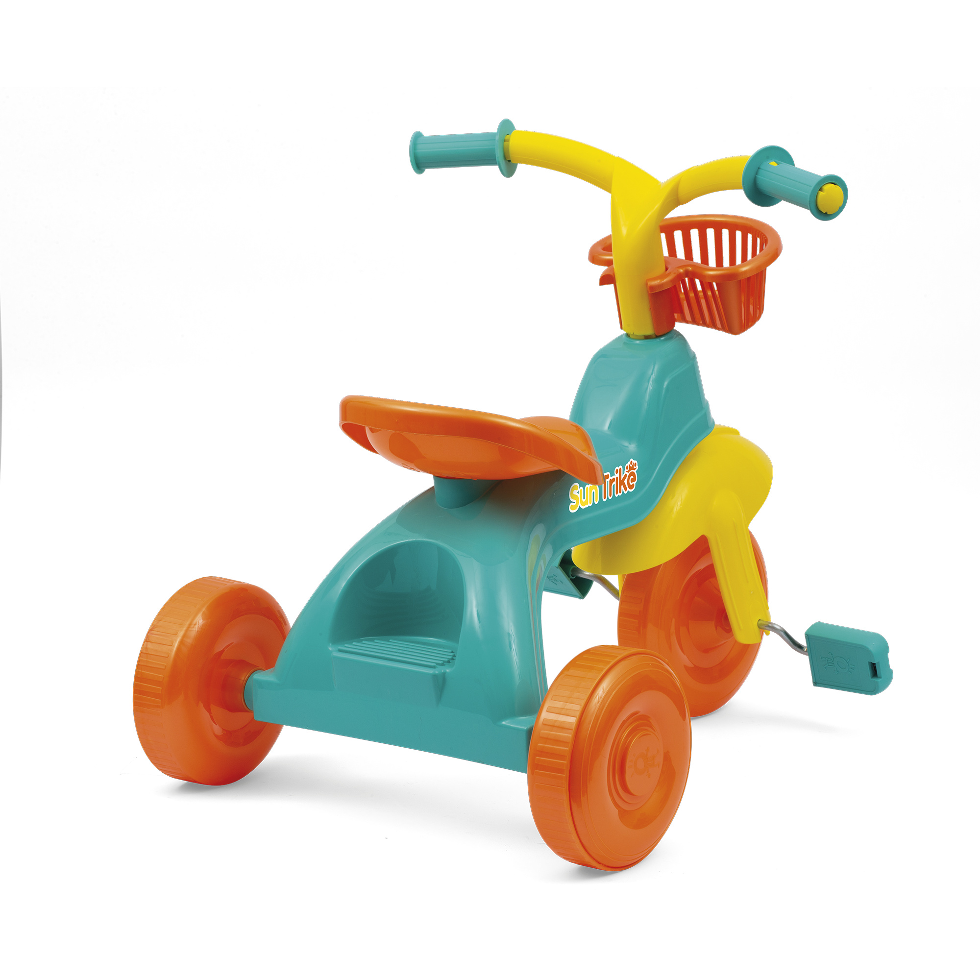 Fun trike - il tuo primo triciclo: pratico, leggero e colorato - con seggiolino regolabile e cesti portaoggetti - SUN&SPORT
