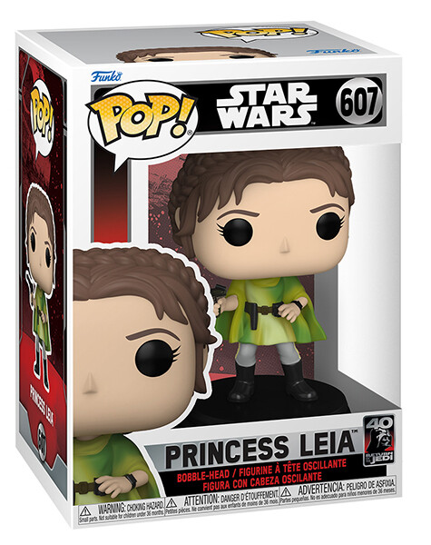 Funko pop star wars jedi 40th princess leia bobble 607 - FUNKO POP!, Star Wars