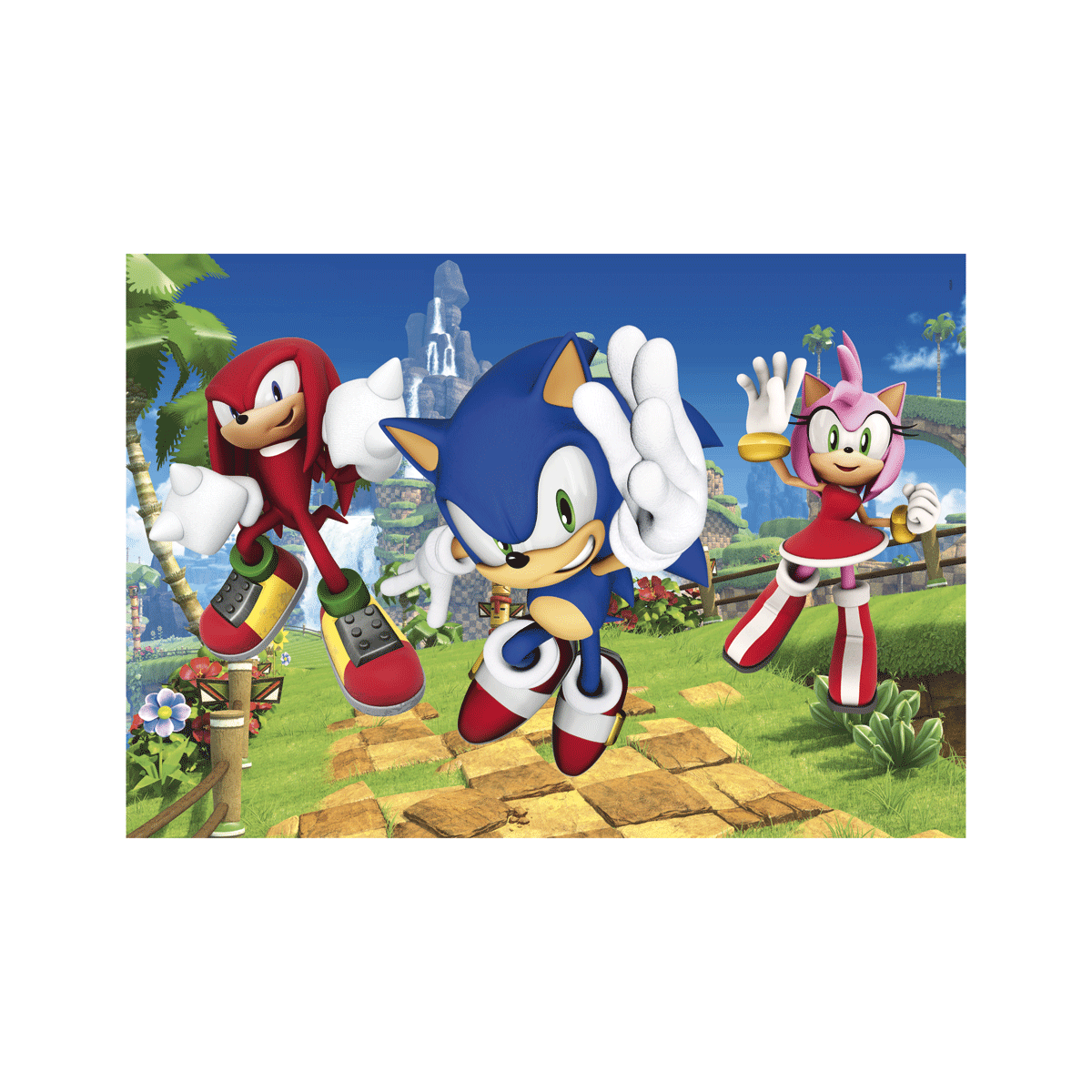 Clementoni - supercolor puzzle sonic - 104 pezzi, 25764 - CLEMENTONI