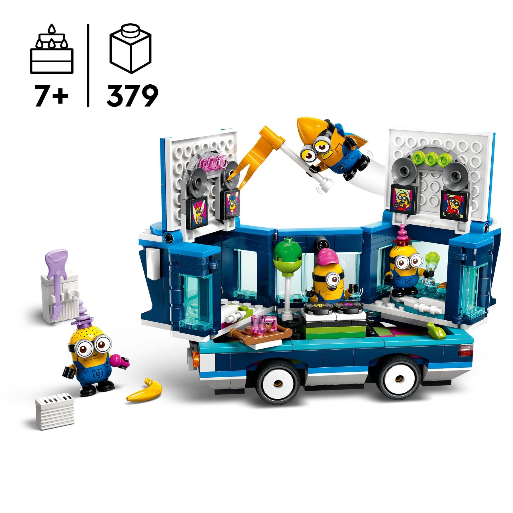 Lego cattivissimo me 75581 il party bus musicale dei minions, set dal film  con autobus giocattolo da costruire per bambini 7+ - Toys Center