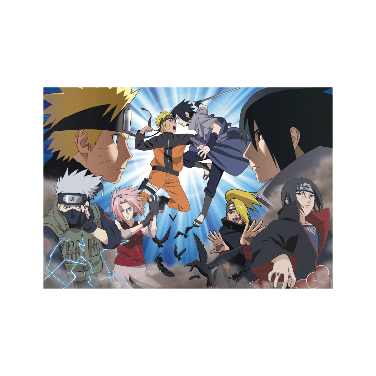 Clementoni - puzzle naruto - puzzle adulti 500 pezzi, 35517 - CLEMENTONI