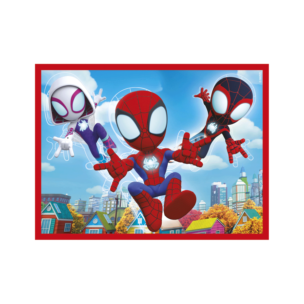 Clementoni - supercolor puzzle marvel spidey and his amazing friends - 12 pezzi, 41198 - CLEMENTONI