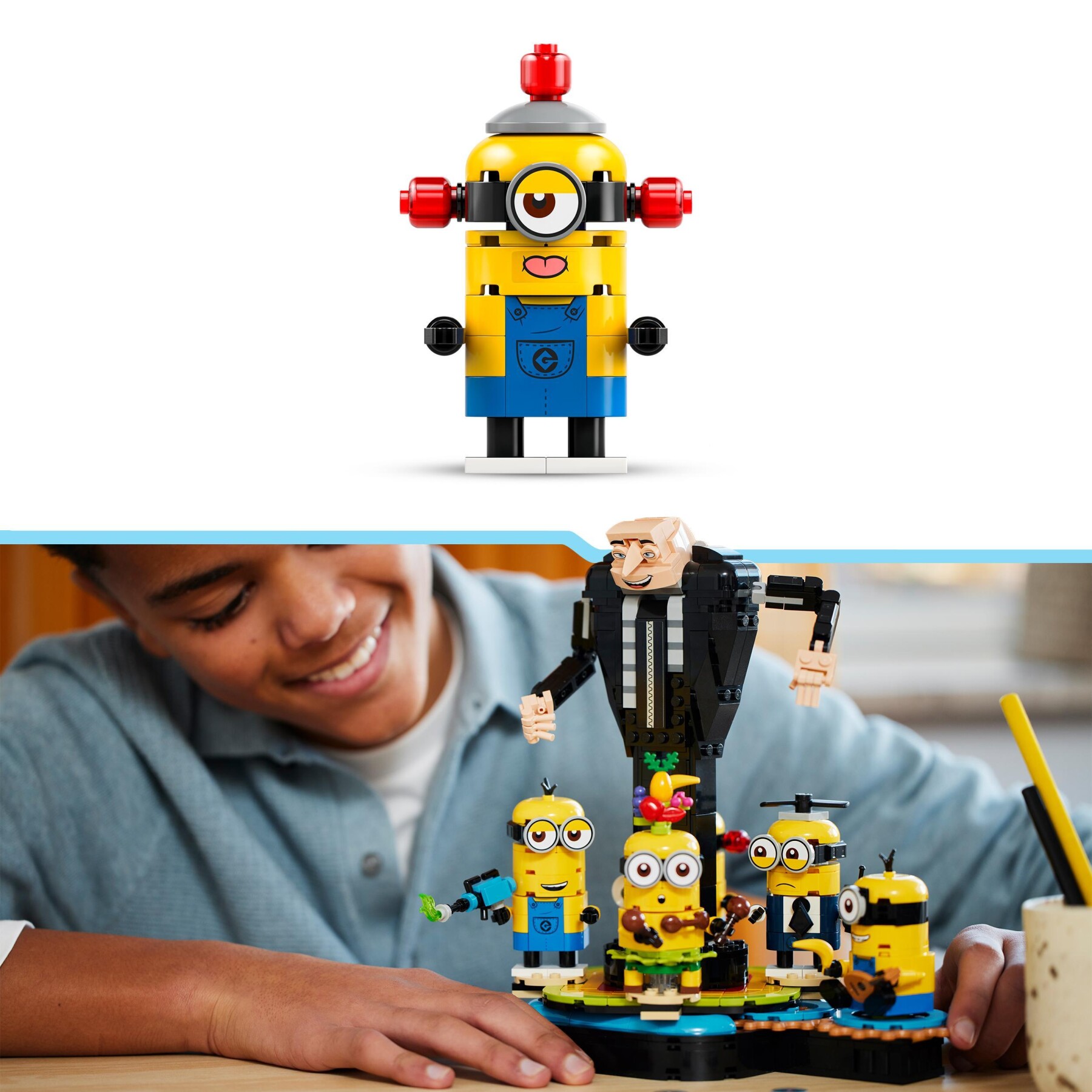 Lego cattivissimo me 75582 gru e minions in mattoncini, set dal filmcon personaggi da costruire, giochi per bambini 9+ - MINIONS, Lego