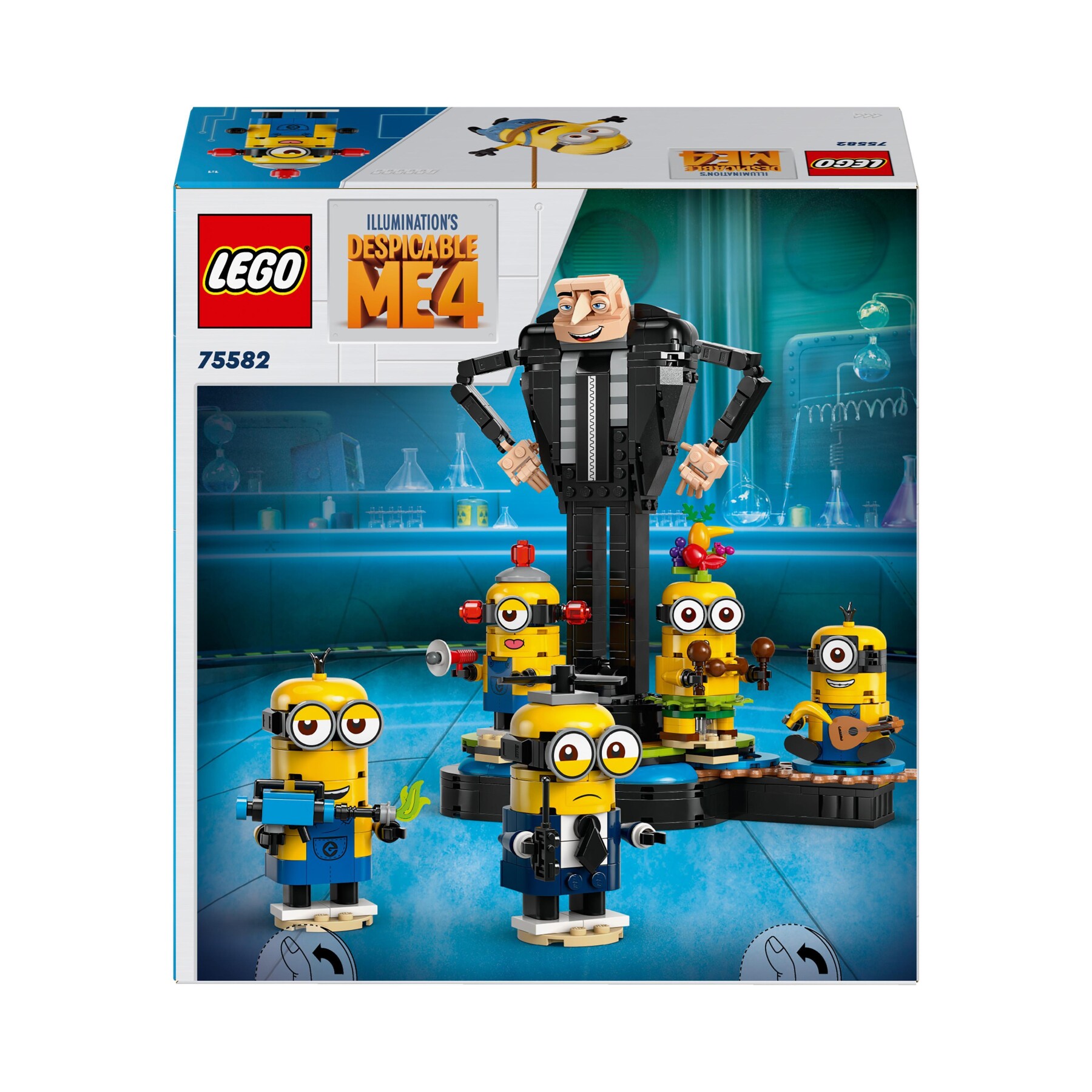 Lego cattivissimo me 75582 gru e minions in mattoncini, set dal filmcon personaggi da costruire, giochi per bambini 9+ - MINIONS, Lego