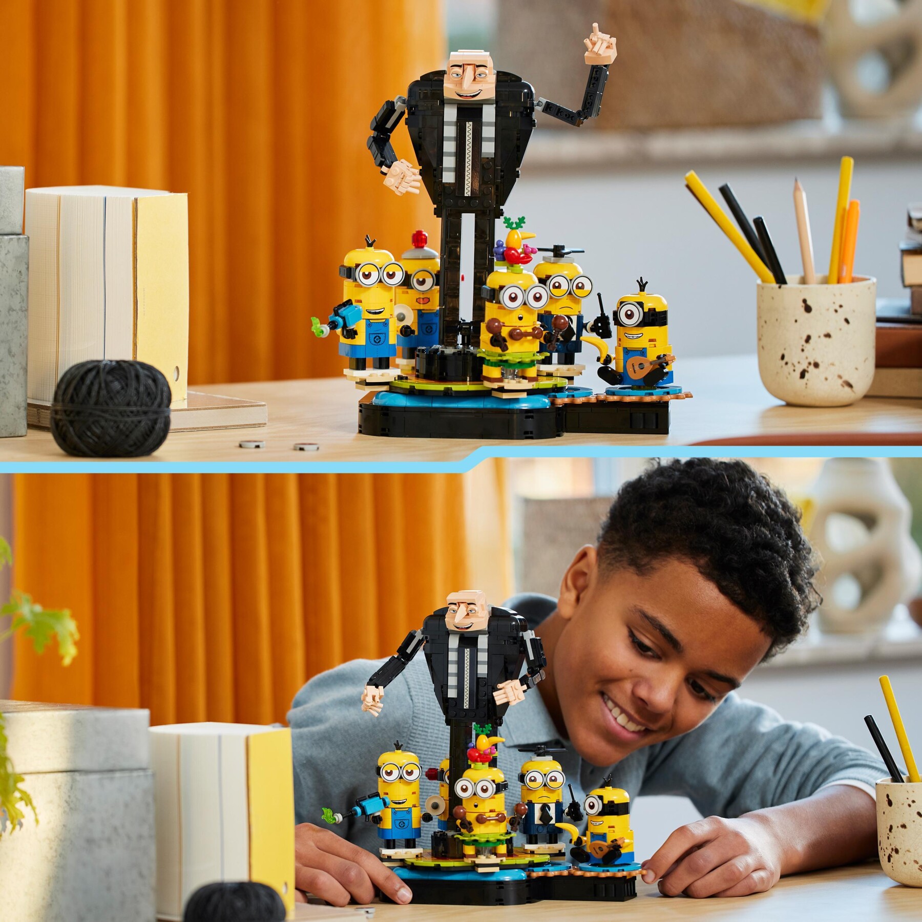 Lego cattivissimo me 75582 gru e minions in mattoncini, set dal filmcon personaggi da costruire, giochi per bambini 9+ - MINIONS, Lego