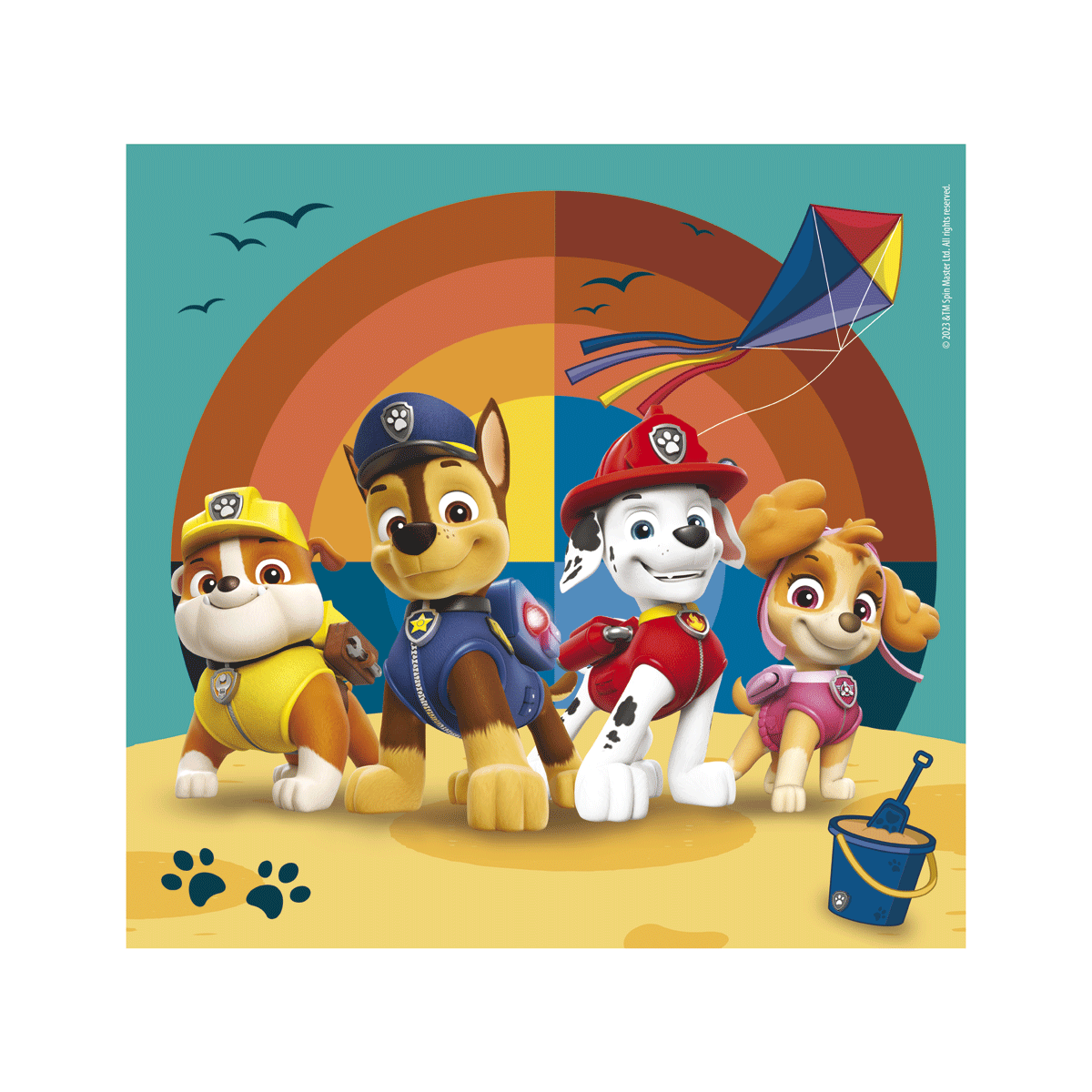 Clementoni - supercolor puzzle paw patrol - 3x48 pezzi, 25291 - CLEMENTONI