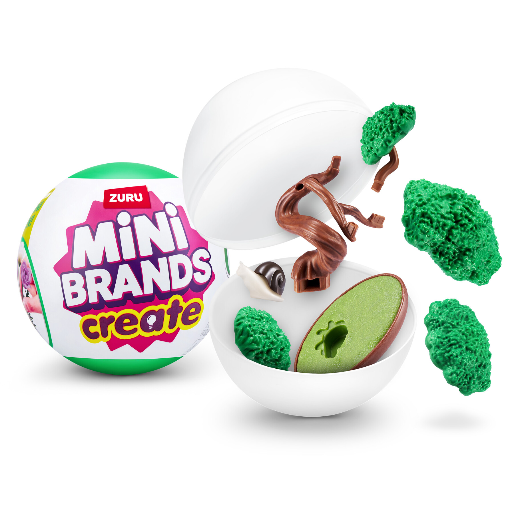 Mini brands create garden capsule di zuru, giocattolo sorpresa con miniature da collezionare - 