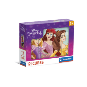 Clementoni - supercolor puzzle disney princess - 12 pezzi, 41197 - CLEMENTONI
