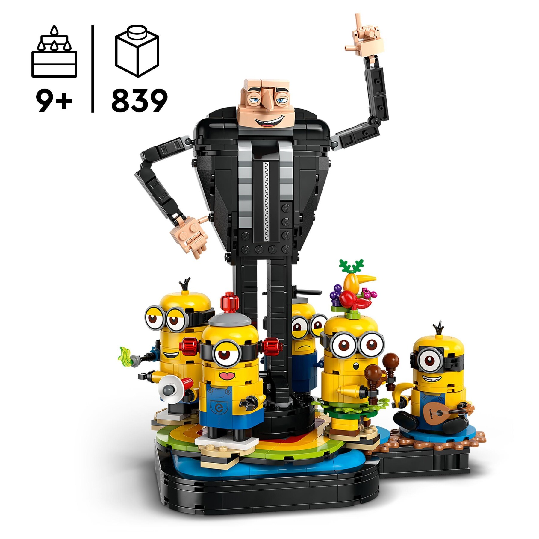 Lego cattivissimo me 75582 gru e minions in mattoncini, set dal filmcon personaggi da costruire, giochi per bambini 9+ - MINIONS, Lego