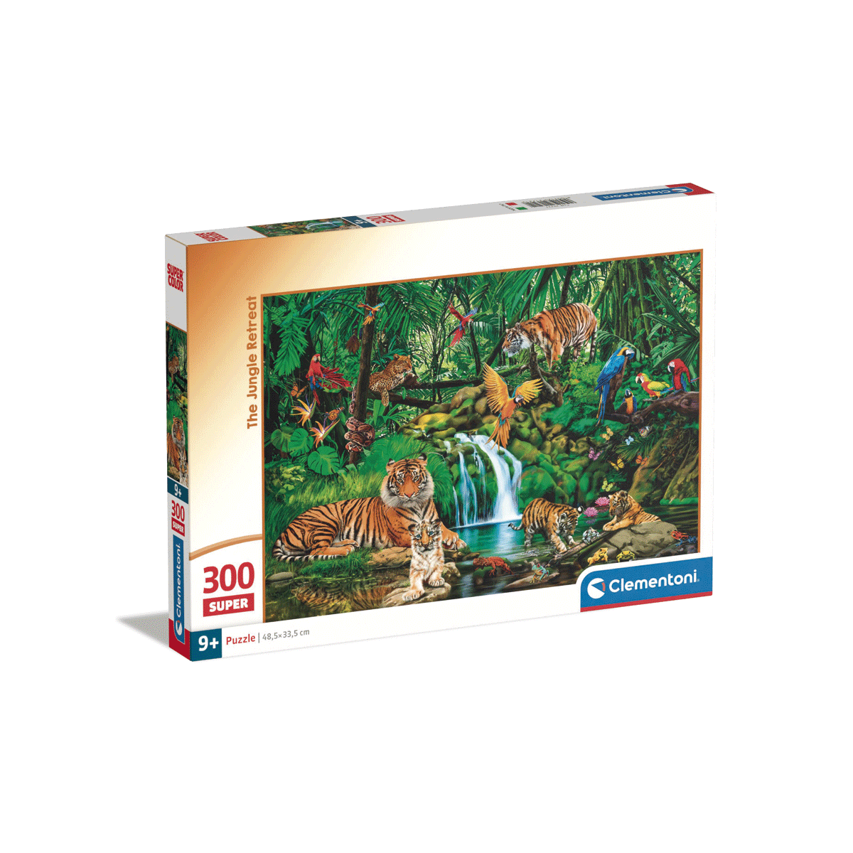 Clementoni - supercolor puzzle the jungle retreat - 300 pezzi, 21721 - CLEMENTONI