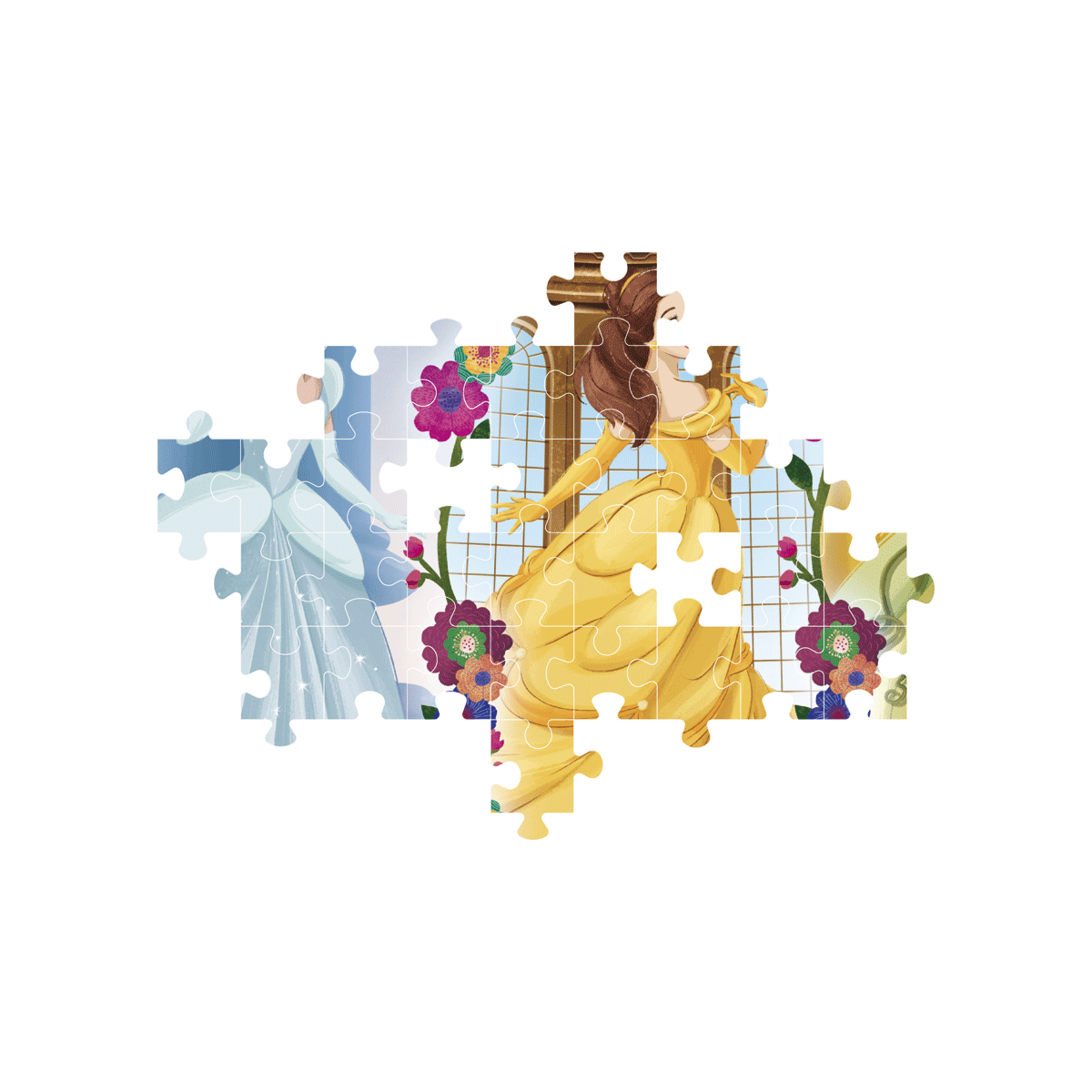 Clementoni - supercolor puzzle disney princess - 104 pezzi, 25772 - CLEMENTONI