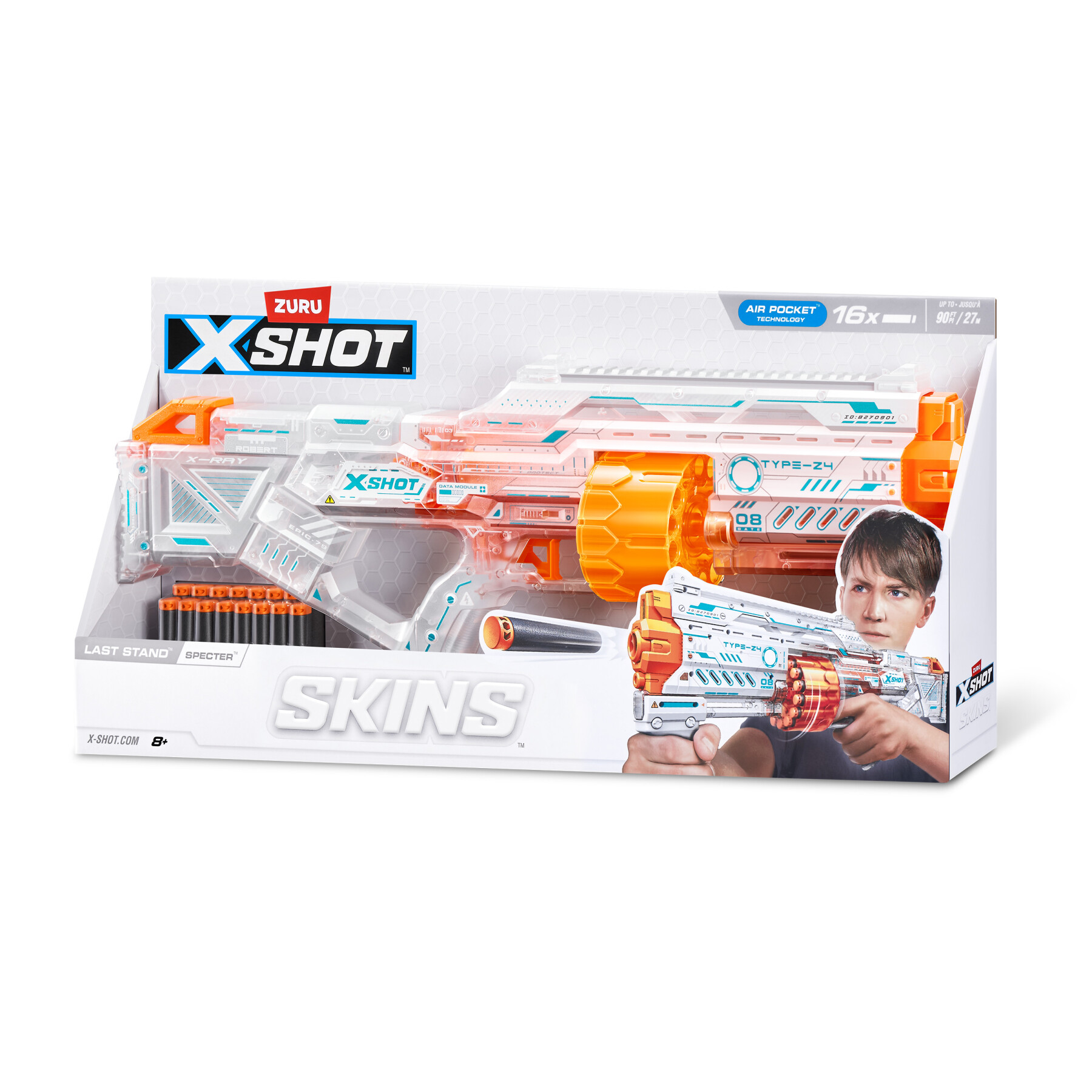 Xshot skins last stand blaster - specter skin (16 darts) da zuru - 