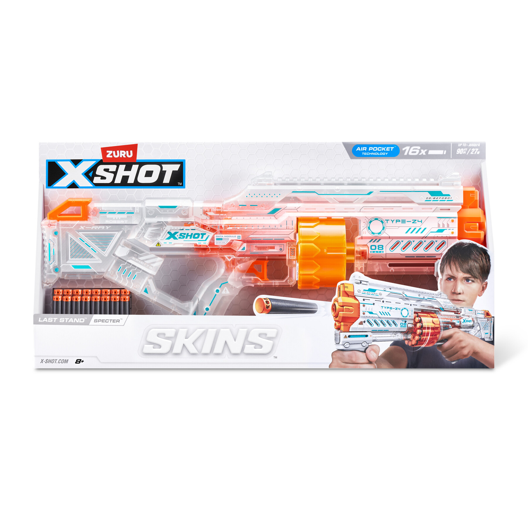 Xshot skins last stand blaster - specter skin (16 darts) da zuru - 