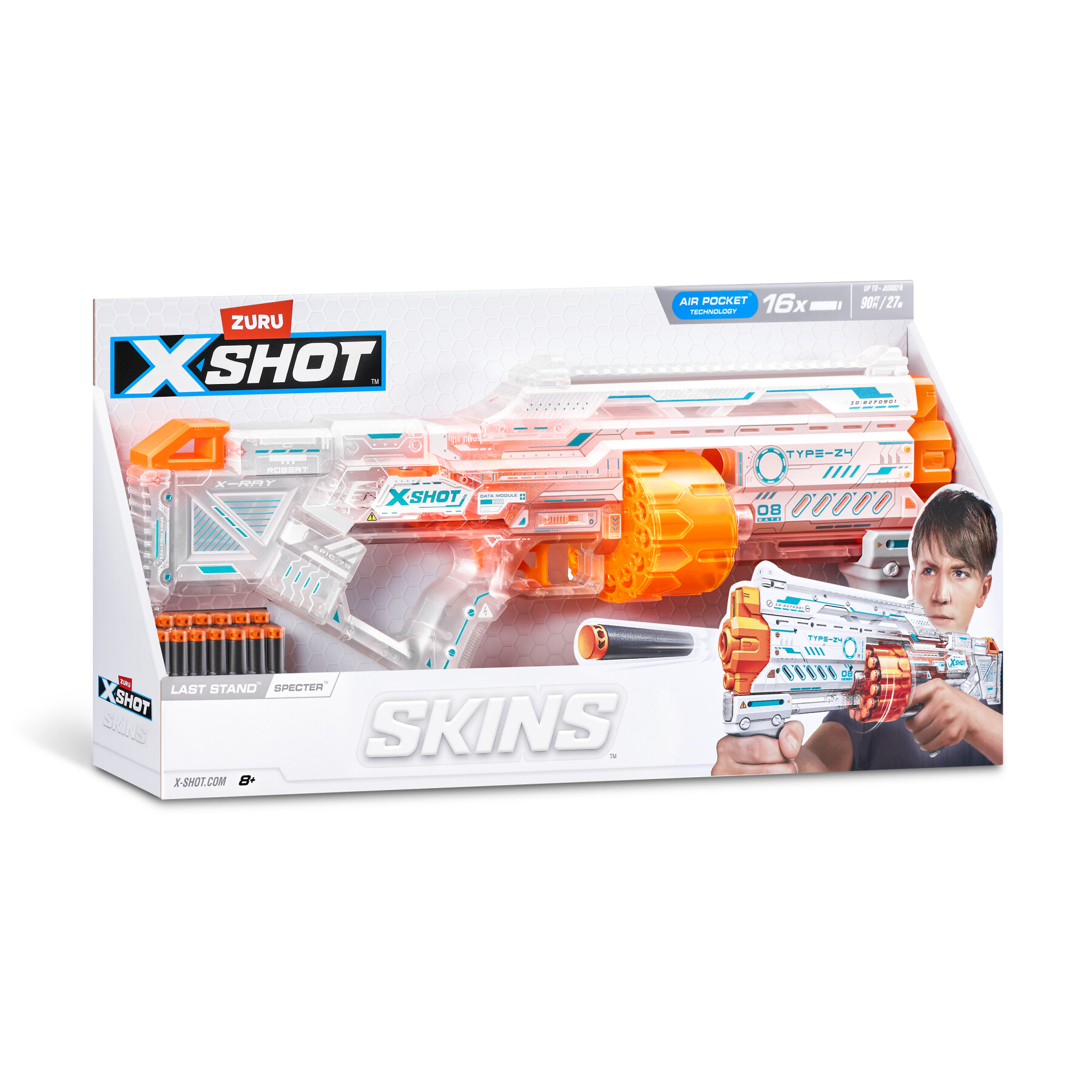 Xshot skins last stand blaster - specter skin (16 darts) da zuru - 