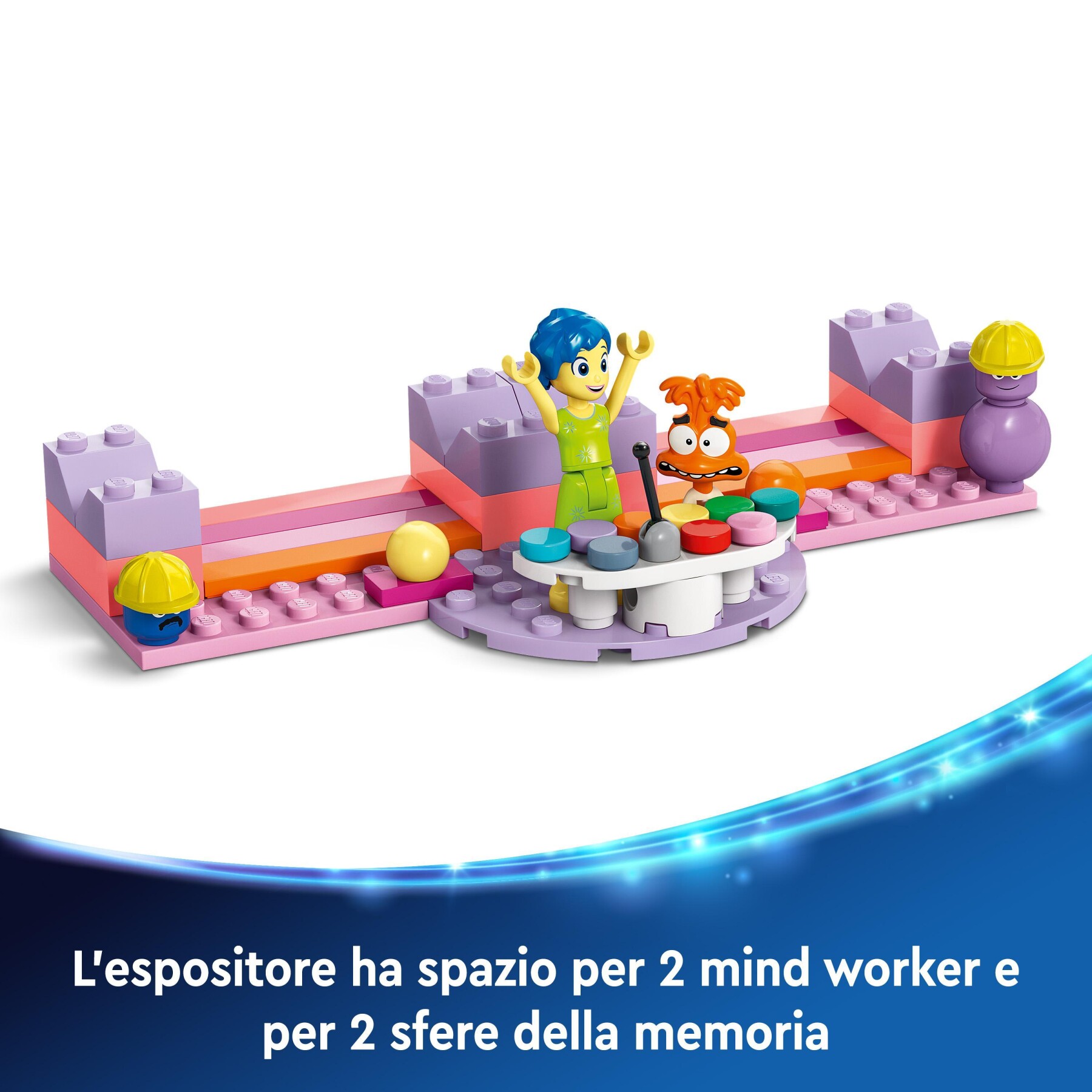 Lego disney 43248 mood cube di inside out 2 dal film d'animazione pixar, giochi per bambini 9+ anni antistress da costruire - Disney, Lego