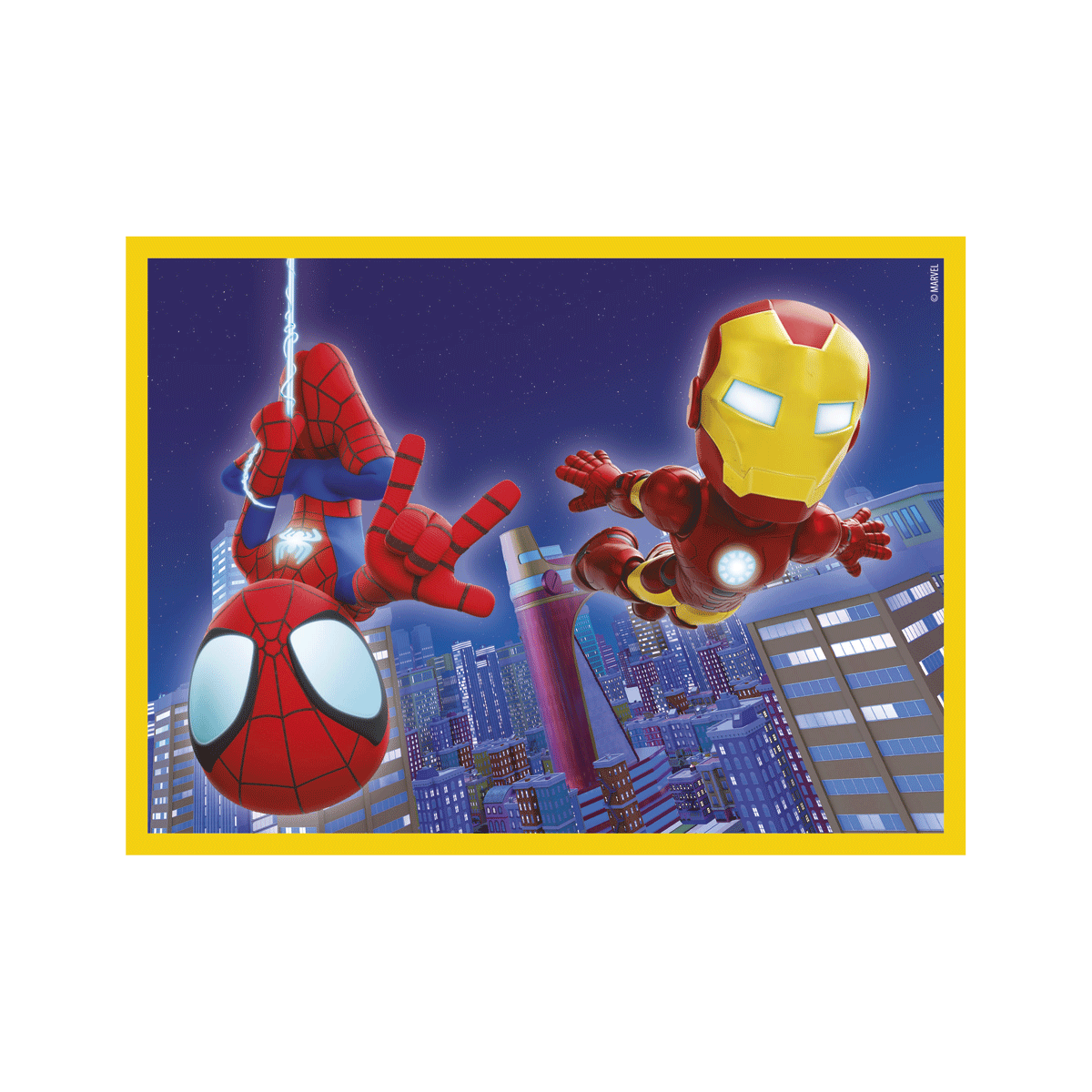 Clementoni - supercolor puzzle marvel spidey and his amazing friends - 12 pezzi, 41198 - CLEMENTONI