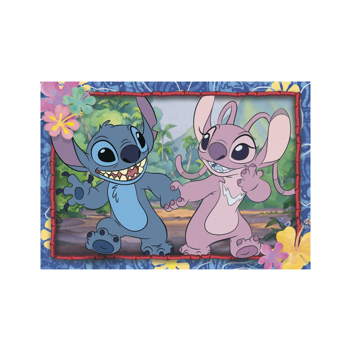 Clementoni - supercolor puzzle disney stitch - 2x20 pezzi, 24809 - CLEMENTONI