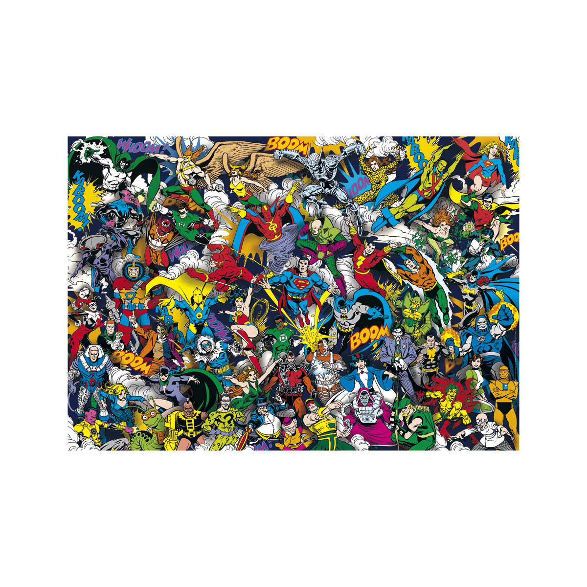 Clementoni - puzzle dc comics - puzzle adulti 1000 pezzi, 39863 - CLEMENTONI