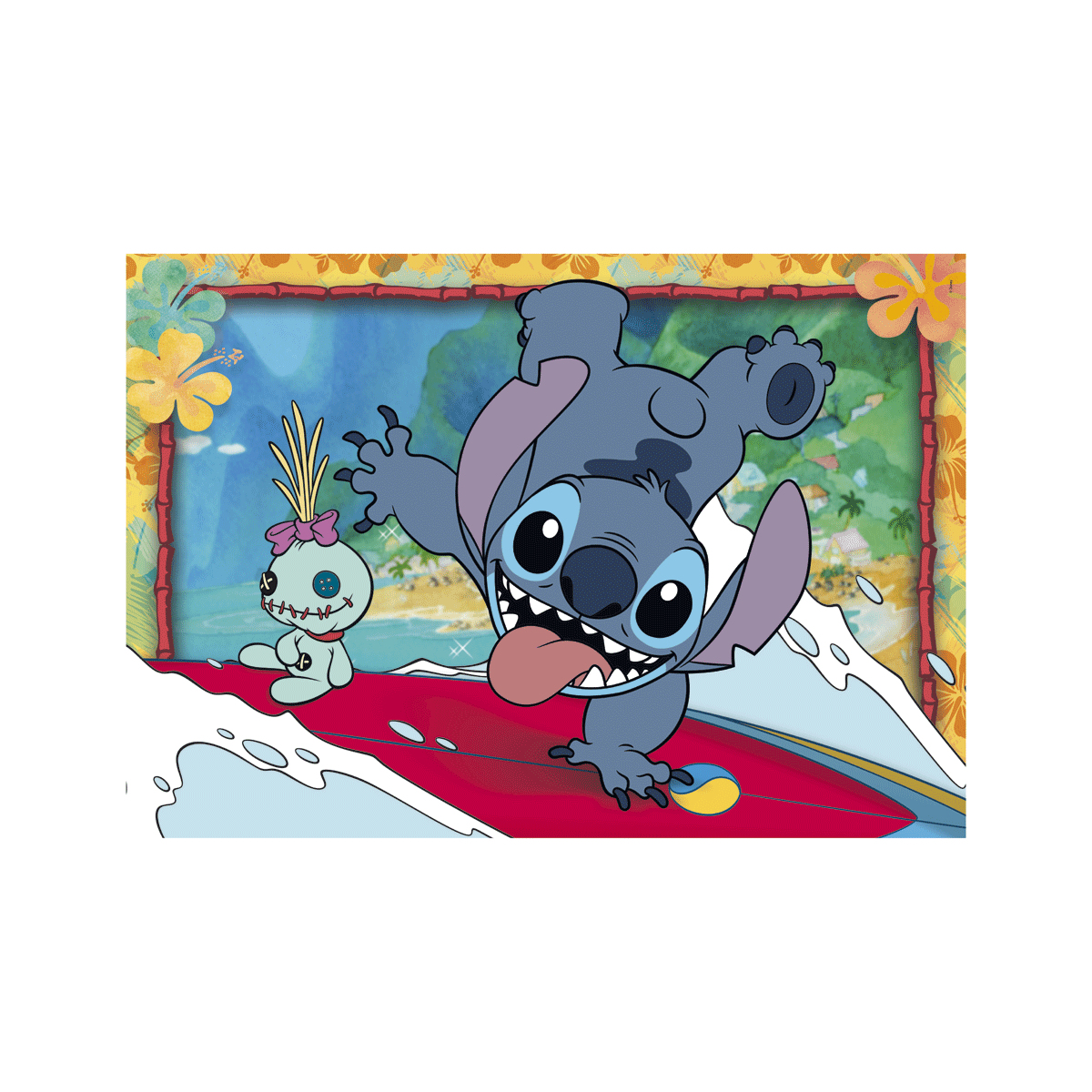 Clementoni - supercolor puzzle disney stitch - 2x20 pezzi, 24809 - CLEMENTONI