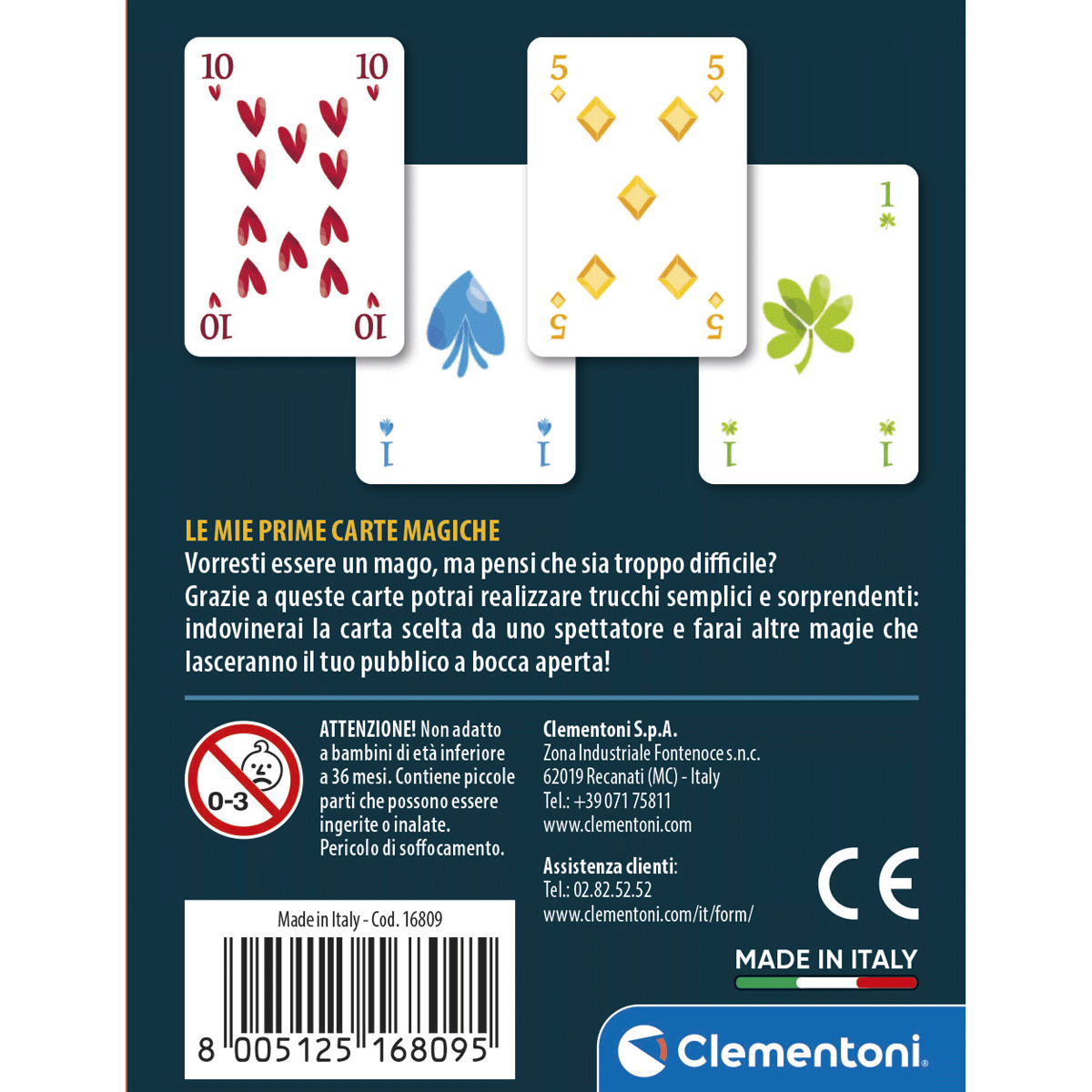 Clementoni - le mie prime carte magiche - gioco di carte, 16809 - CLEMENTONI