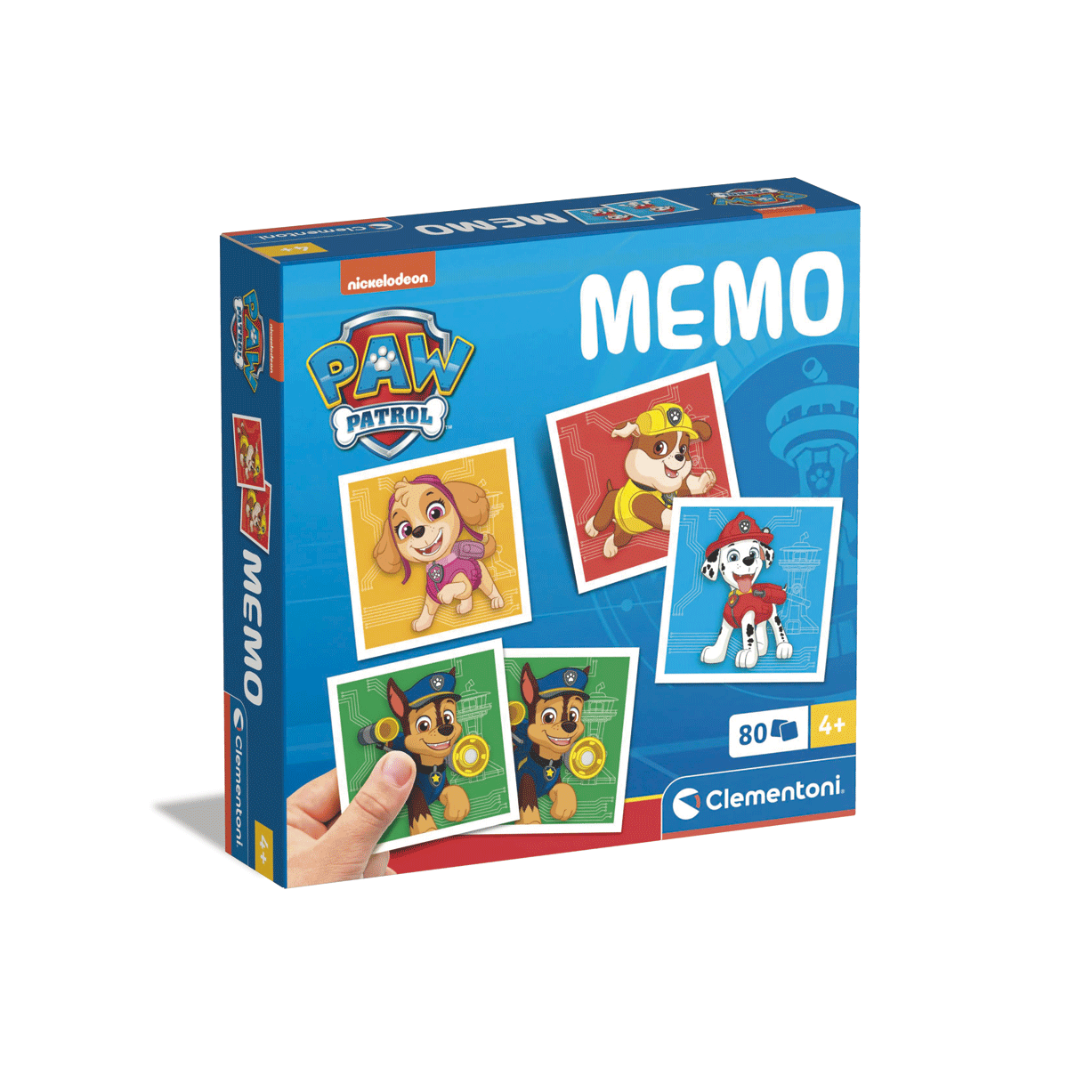 Clementoni - memo paw patrol - gioco educativo, 18301 - SAPIENTINO