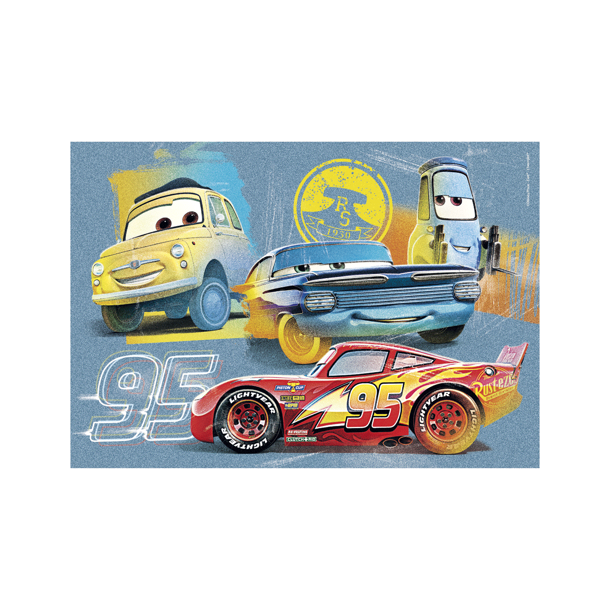 Clementoni - supercolor puzzle disney cars - 20 pezzi, 24808 - CLEMENTONI