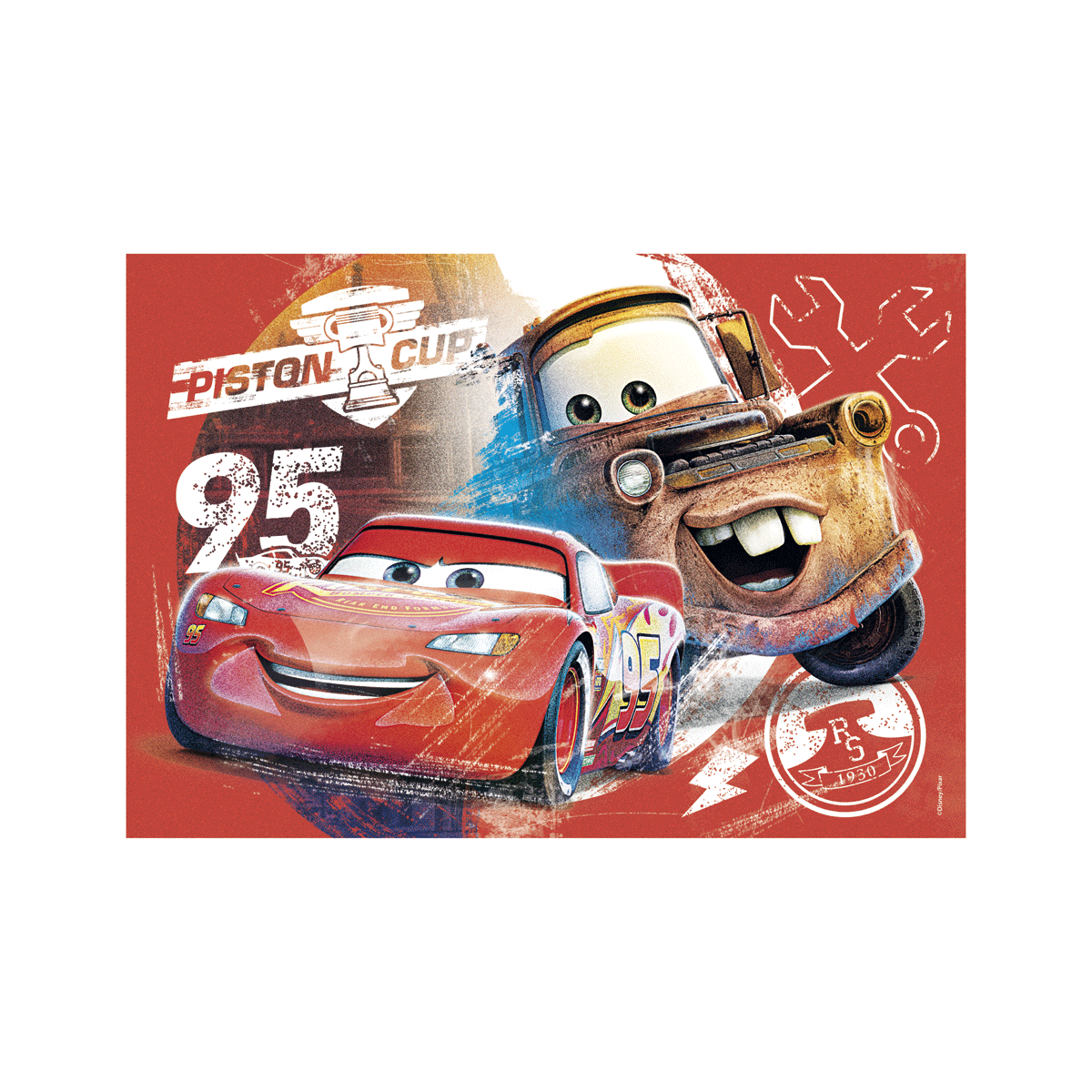 Clementoni - supercolor puzzle disney cars - 20 pezzi, 24808 - CLEMENTONI