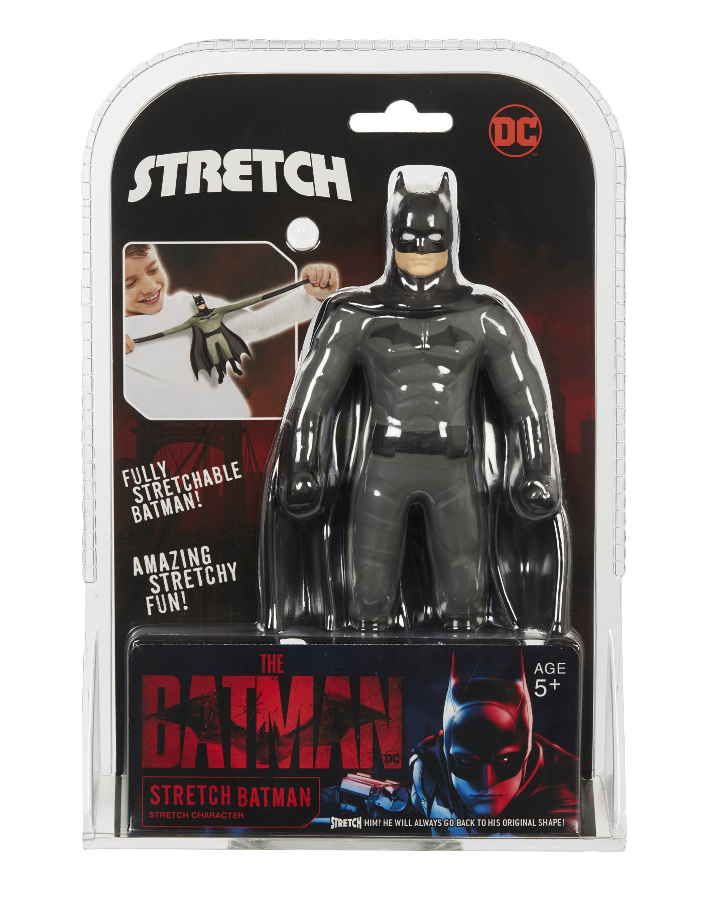 Personaggio stretch batman alto 16 cm - linea dc comics - BATMAN