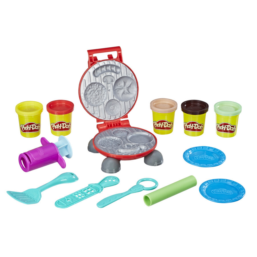 Hasbro play-doh, burger barbecue, playset per giocare al barbecue - PLAY-DOH