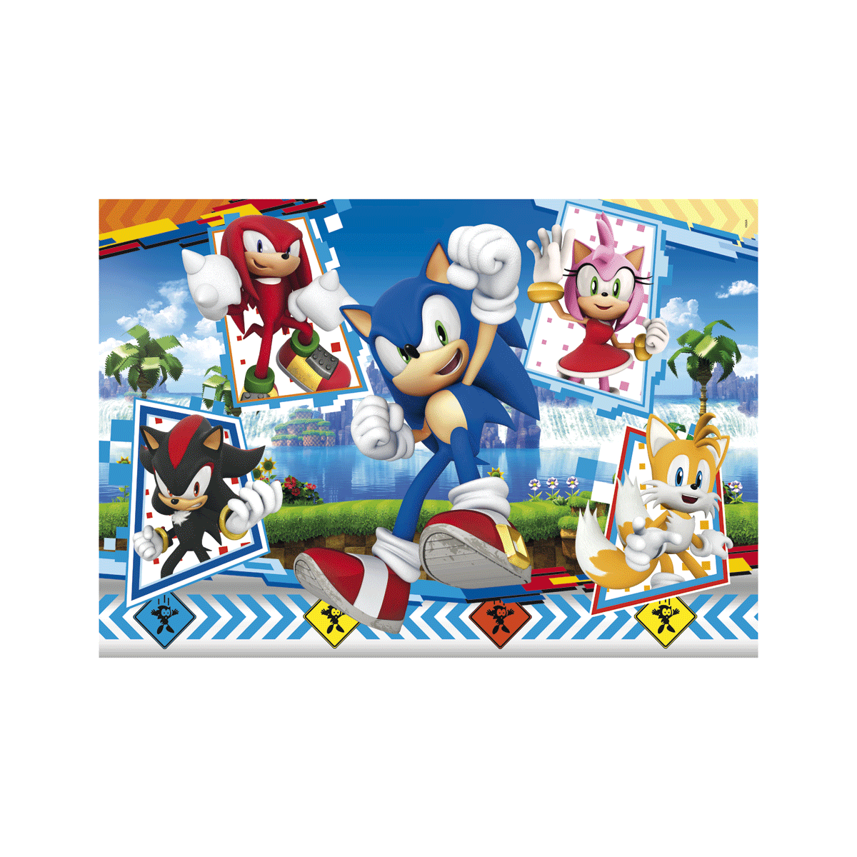 Clementoni - supercolor puzzle sonic - 24 pezzi, 28526 - CLEMENTONI