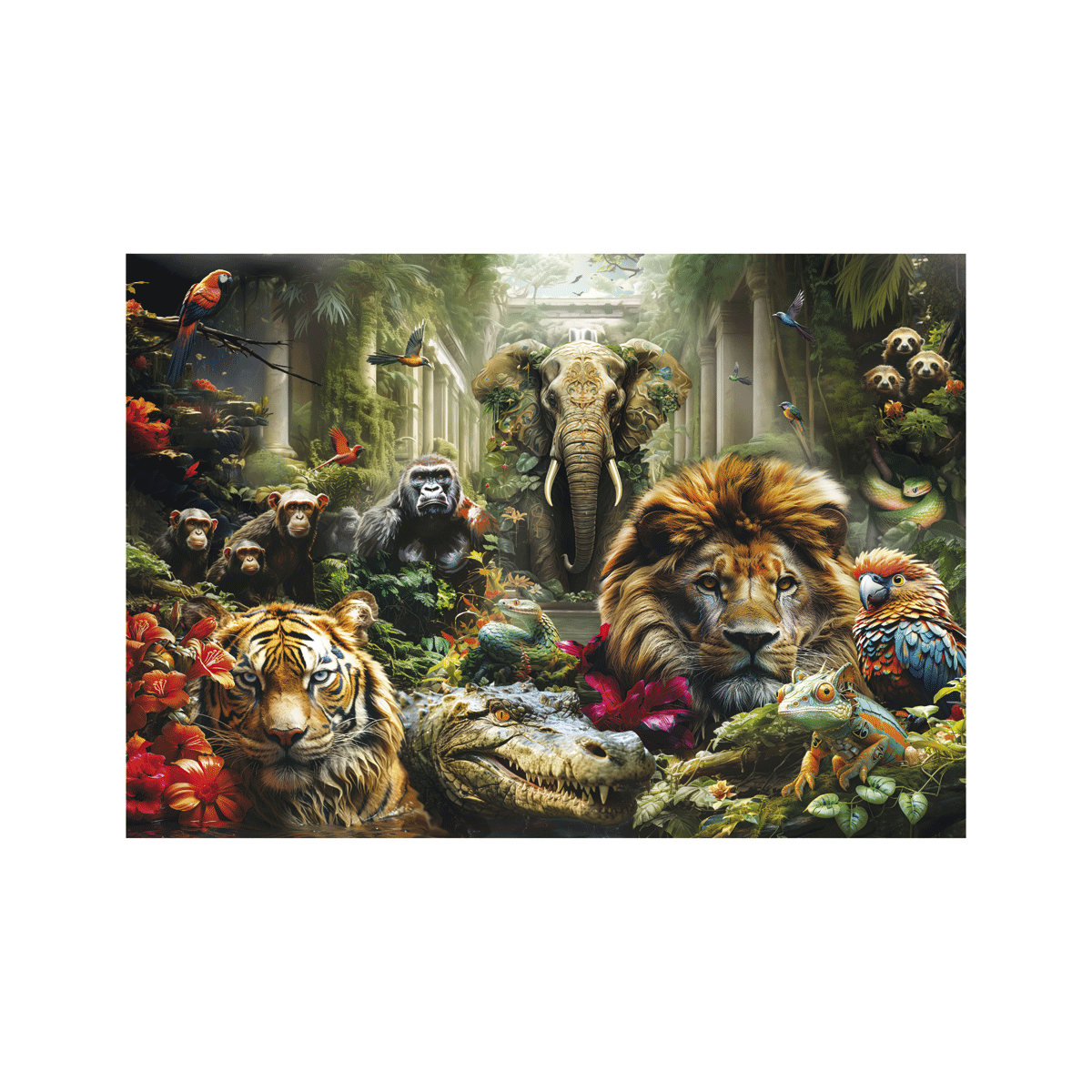 Clementoni - puzzle mystic jungle - 1000 pezzi, 39824 - CLEMENTONI