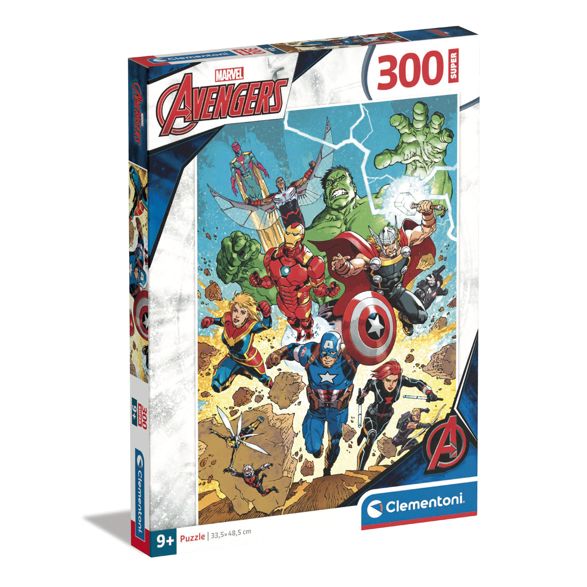 Clementoni - supercolor puzzle the avengers - 300 pezzi, 21728 - CLEMENTONI