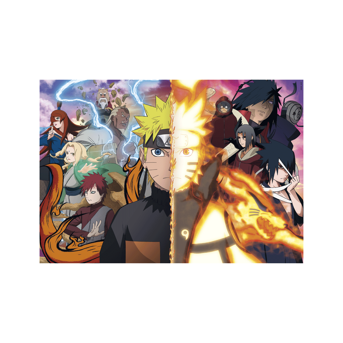 Clementoni - puzzle naruto - puzzle adulti 500 pezzi, 35516 - CLEMENTONI