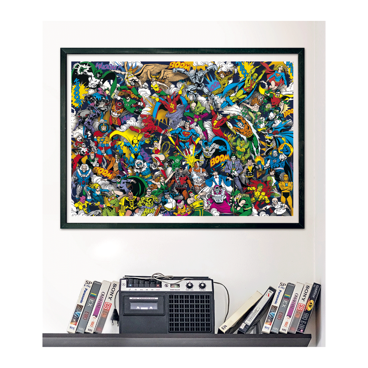 Clementoni - puzzle dc comics - puzzle adulti 1000 pezzi, 39863 - CLEMENTONI