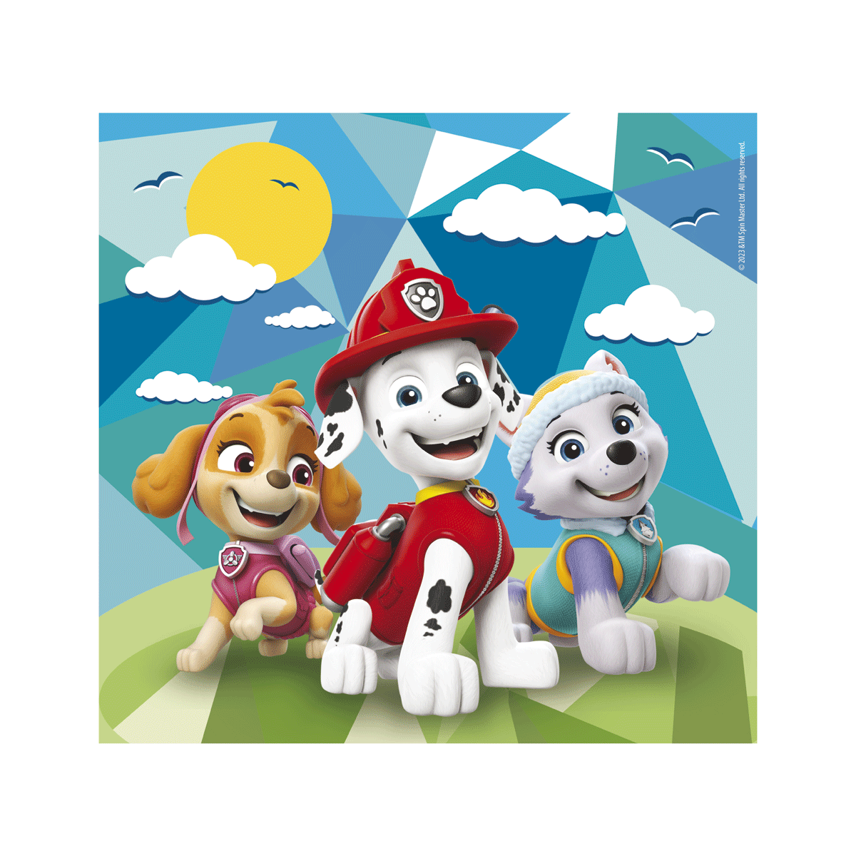 Clementoni - supercolor puzzle paw patrol - 3x48 pezzi, 25291 - CLEMENTONI