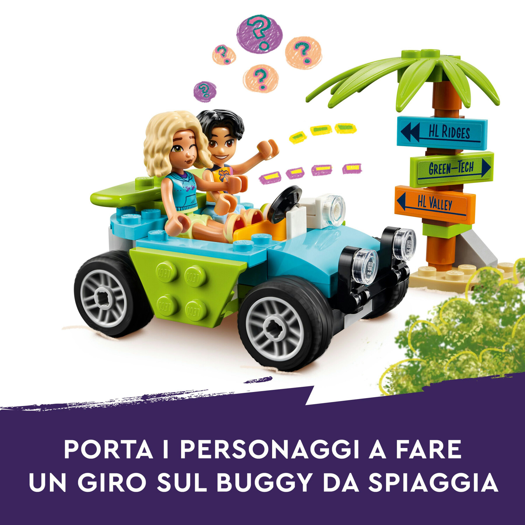 Lego friends 42625 bancarella dei frullati sulla spiaggia, giochi per bambini 6+ con 2 mini bamboline, buggy e cibo giocattolo - LEGO FRIENDS