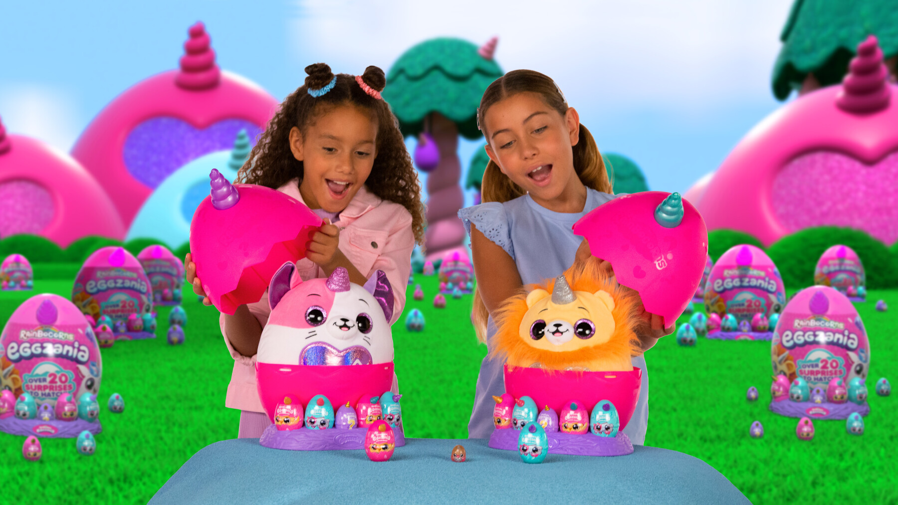 Rainbocorns - eggzania surprise plush mania di zuru - 