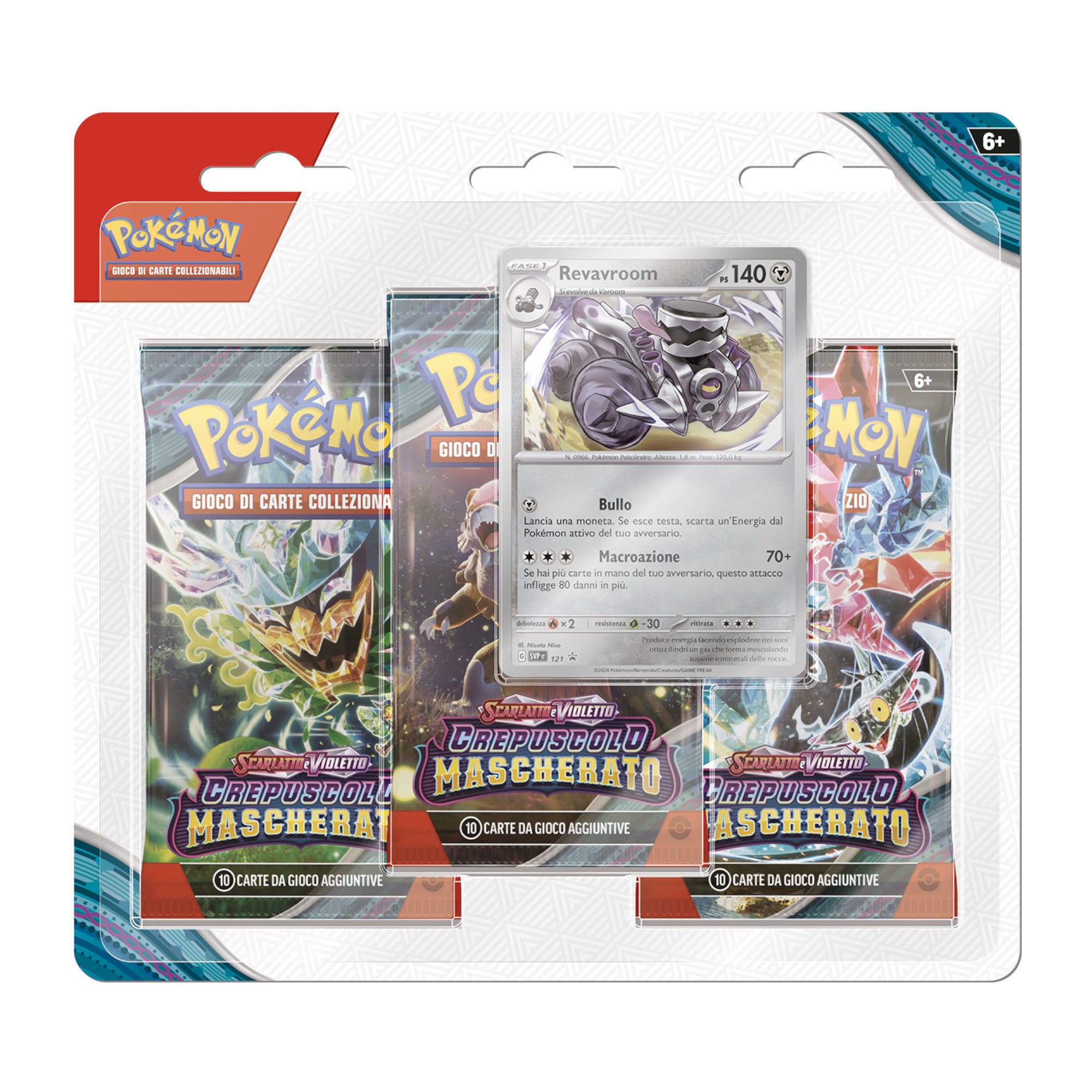 Pokemon scarlatto e violetto - crepuscolo mascherato 3pack blister - POKEMON