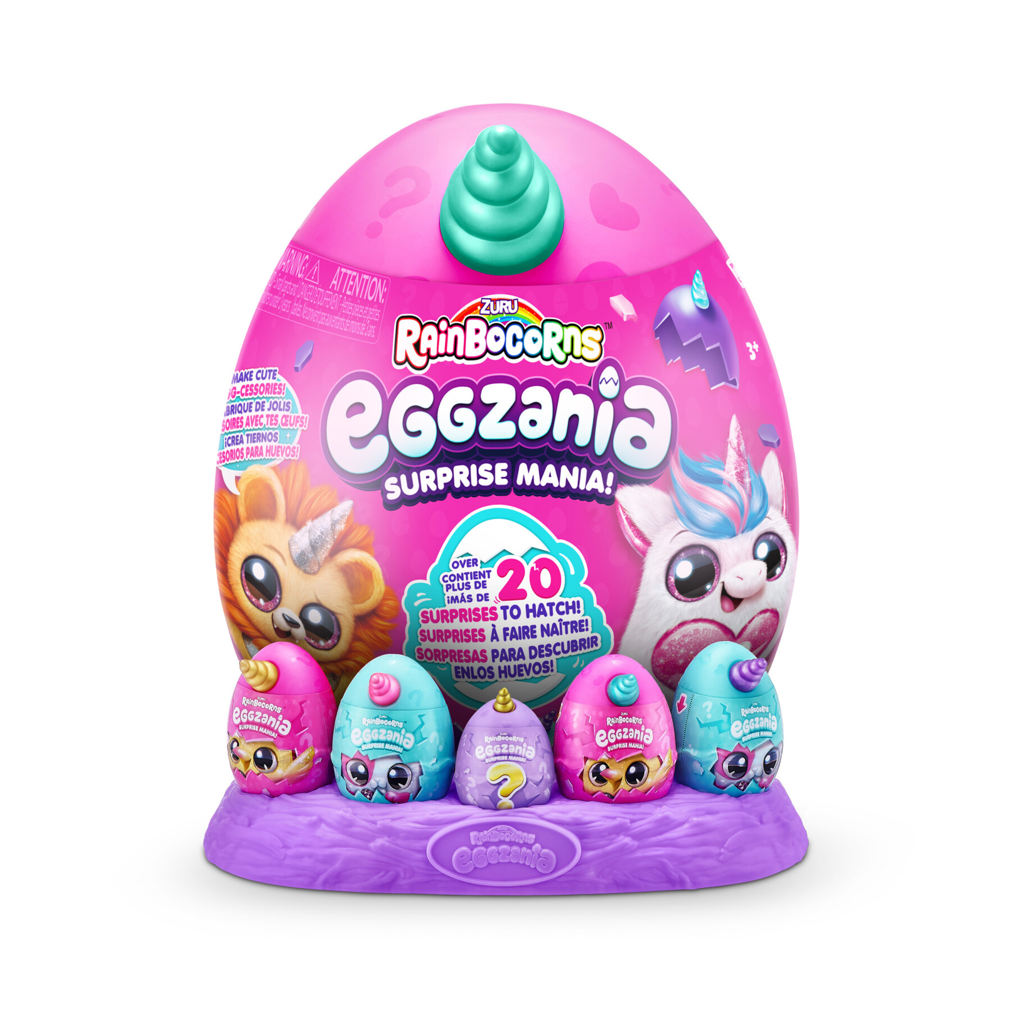 Rainbocorns - eggzania surprise plush mania di zuru - 