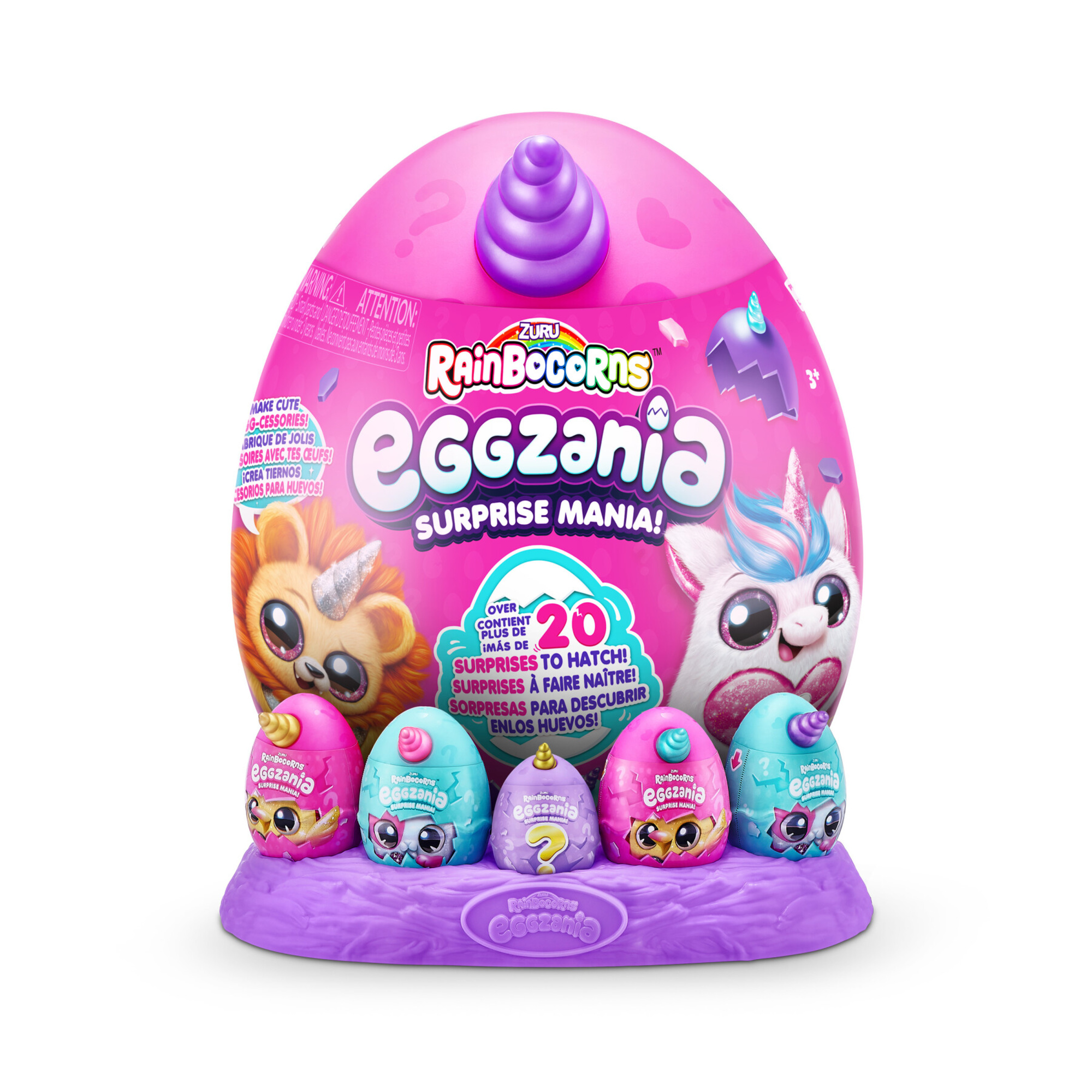 Rainbocorns - eggzania surprise plush mania di zuru - 