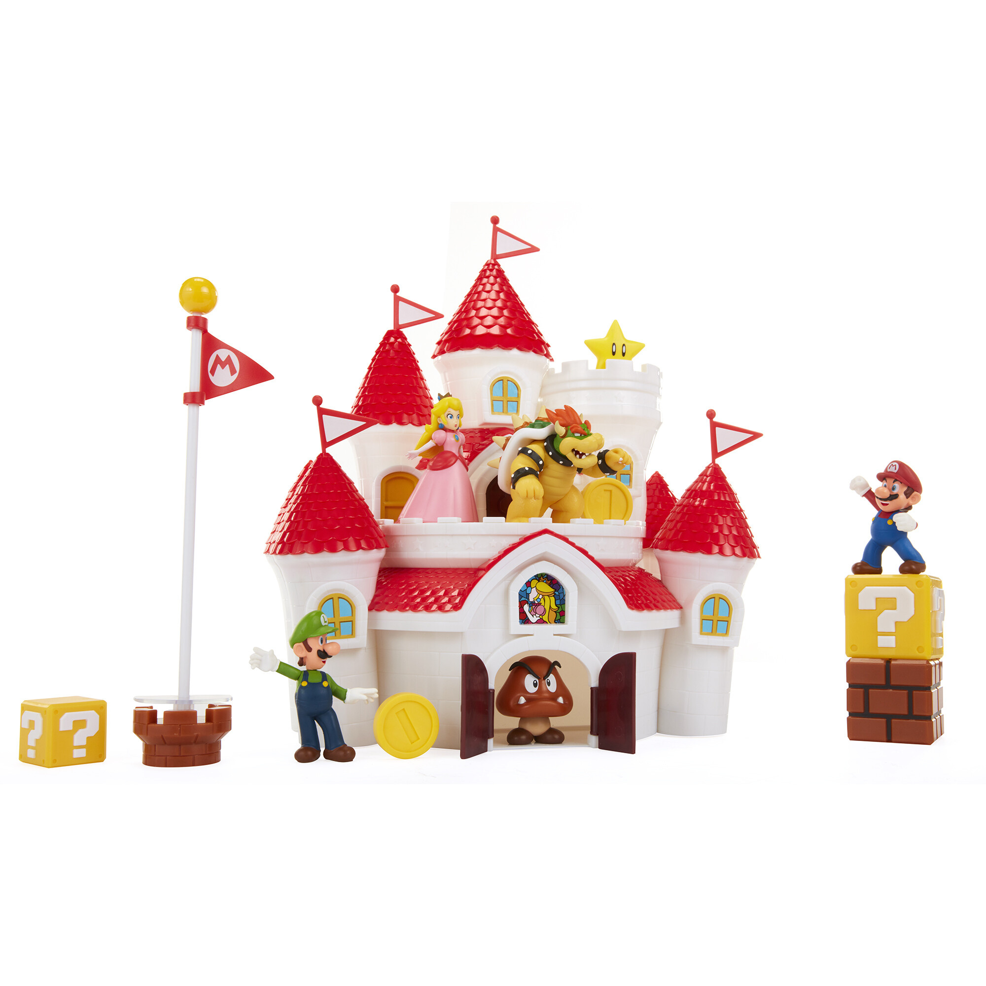 Nintendo super mario castello di peach con 5 personaggi inclusi - Super Mario