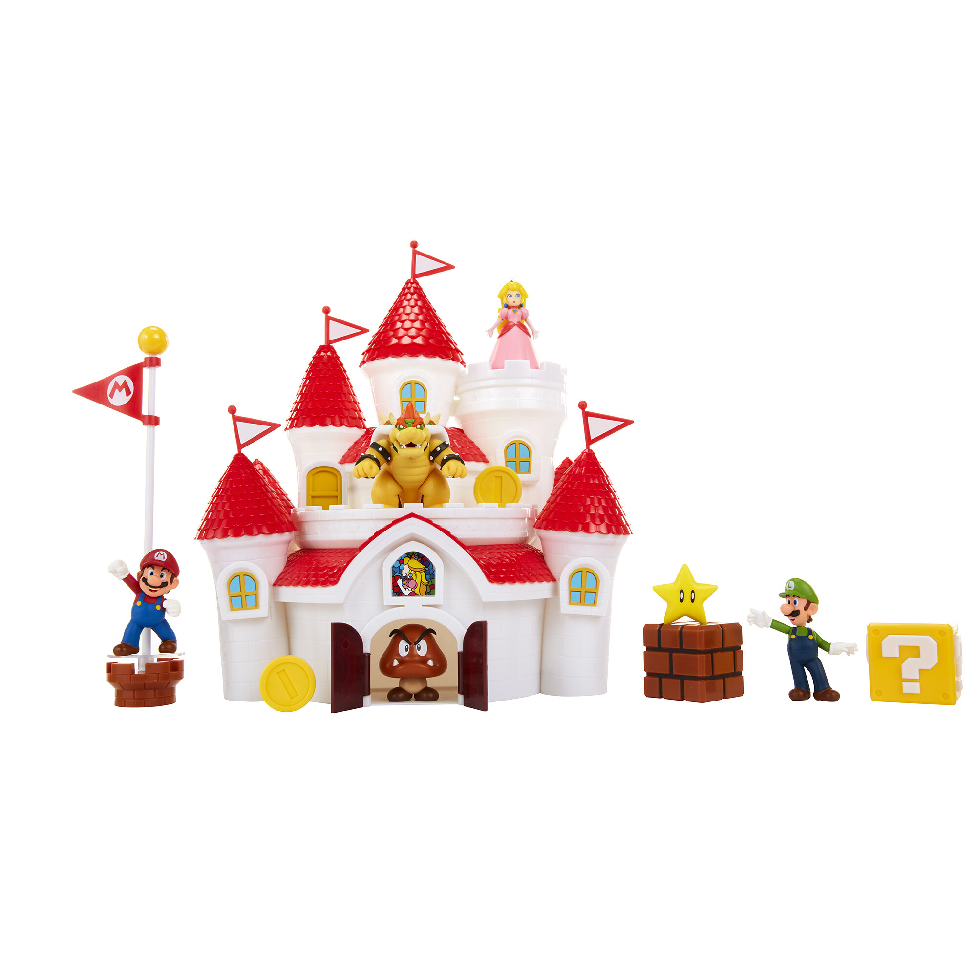 Nintendo super mario castello di peach con 5 personaggi inclusi - Super Mario