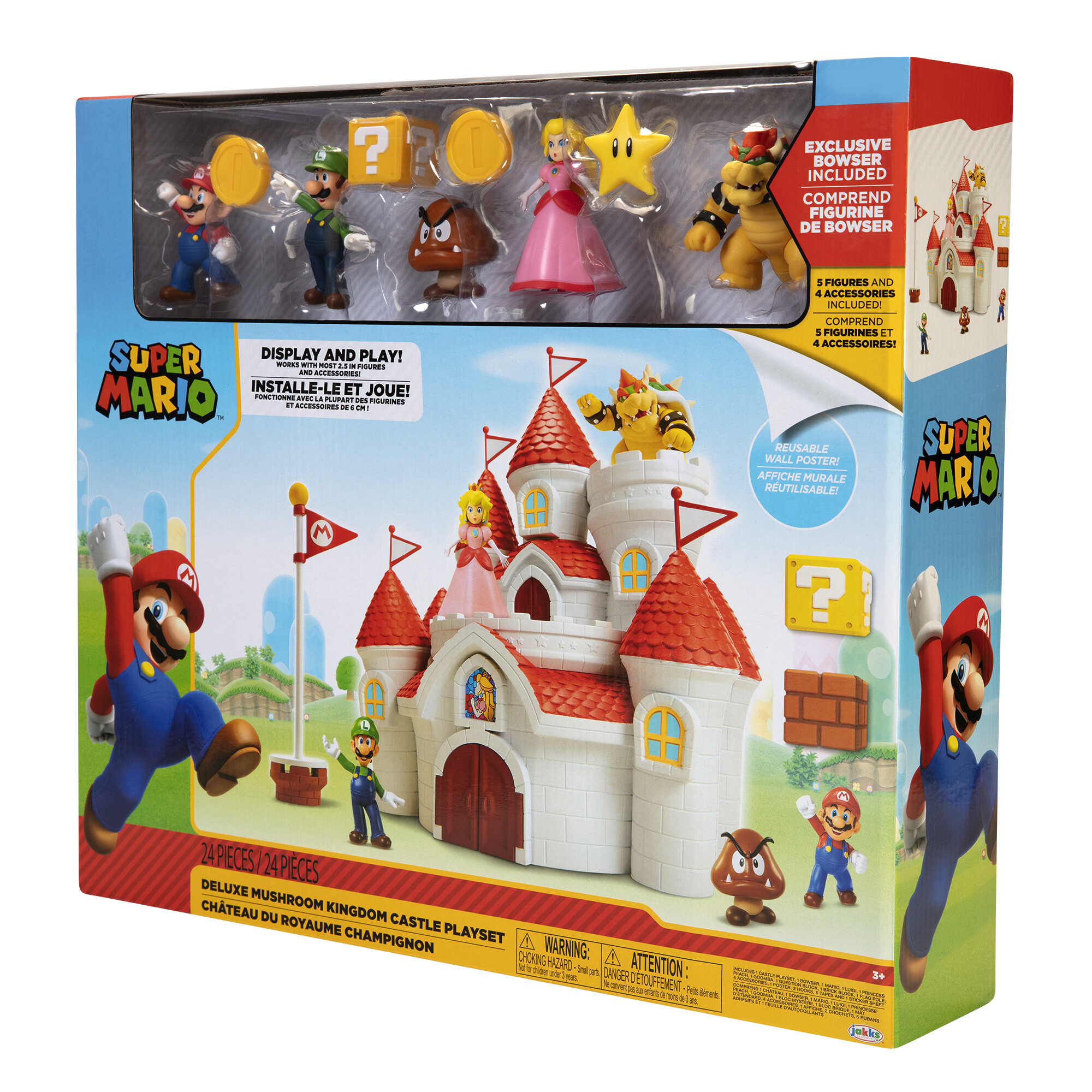 Nintendo super mario castello di peach con 5 personaggi inclusi - Super Mario