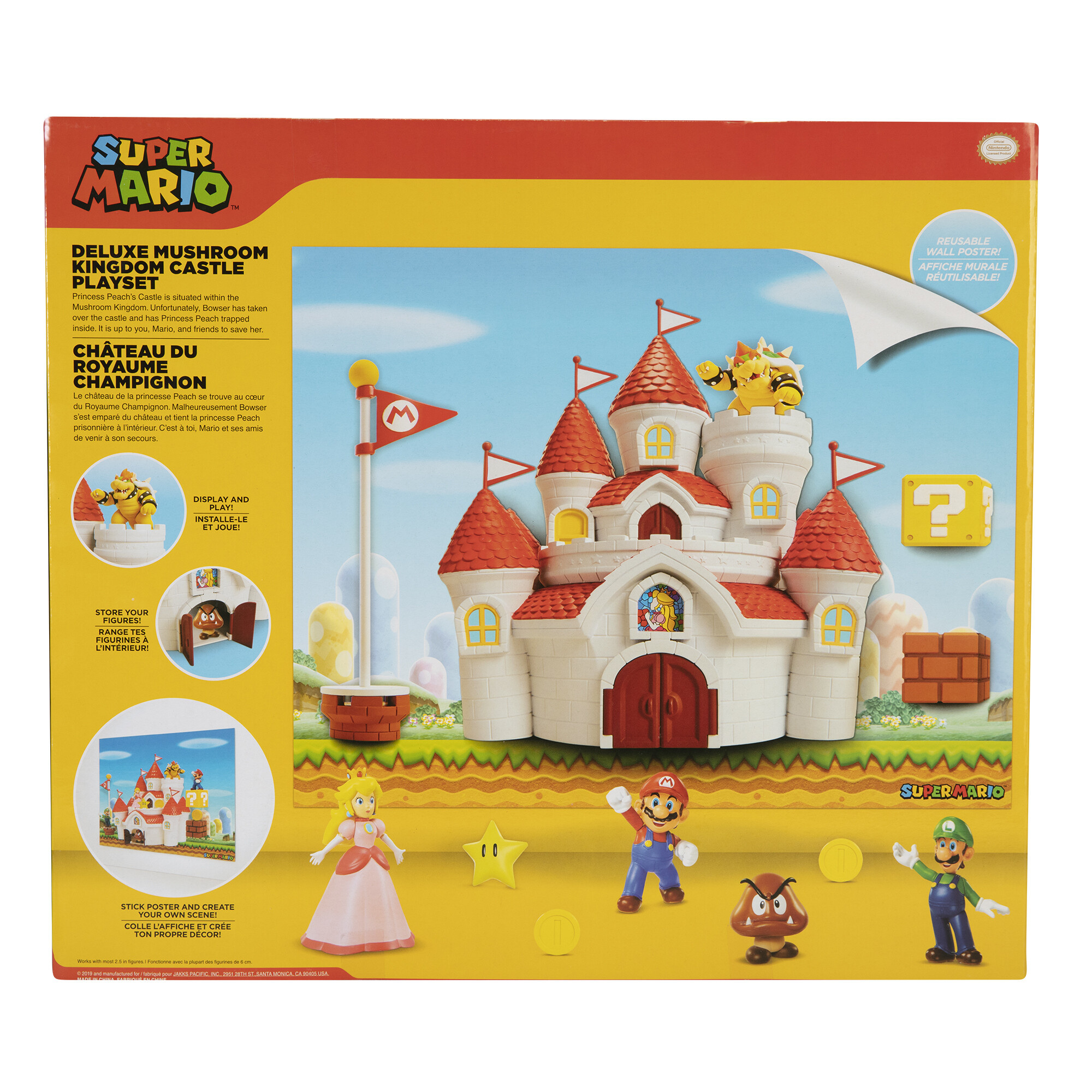 Nintendo super mario castello di peach con 5 personaggi inclusi - Super Mario